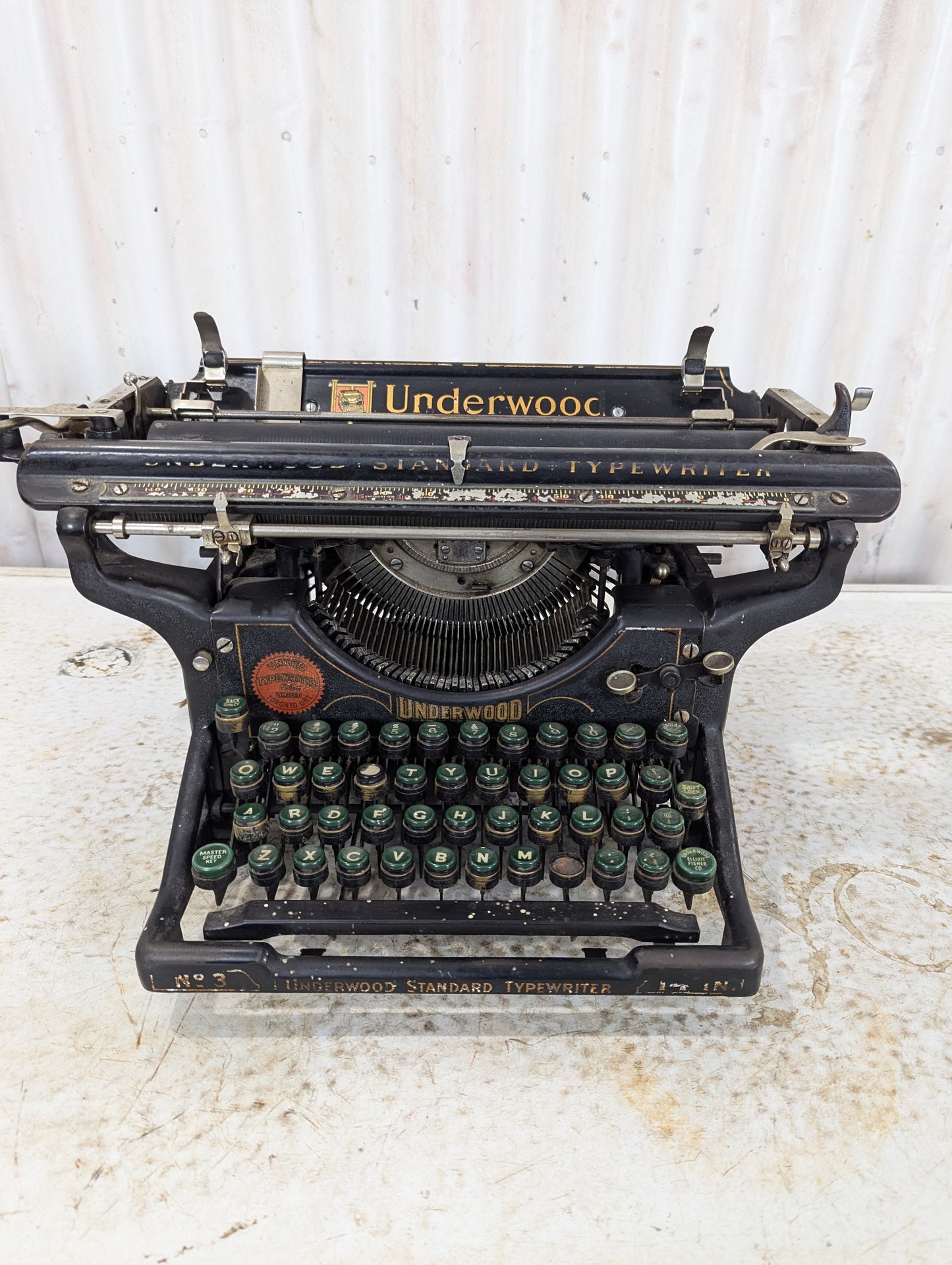 1925 Underwood No.3 Standard Typewriter