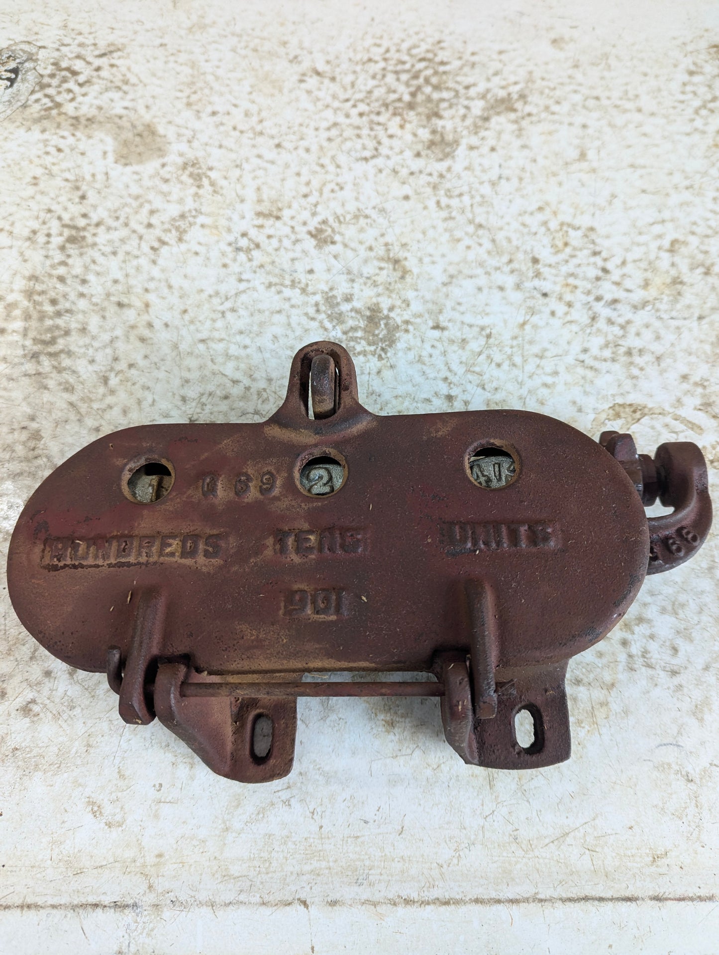 Antique Threshing Machine Counter