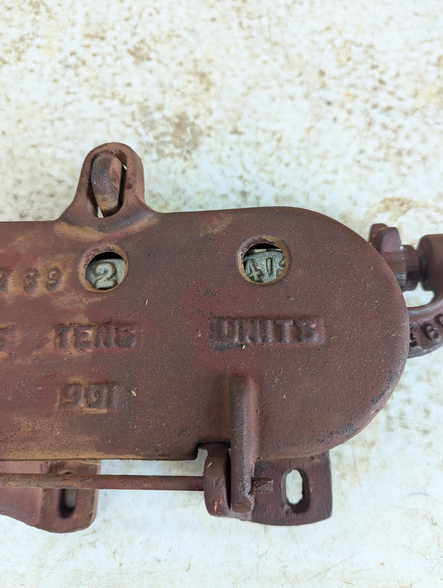 Antique Threshing Machine Counter