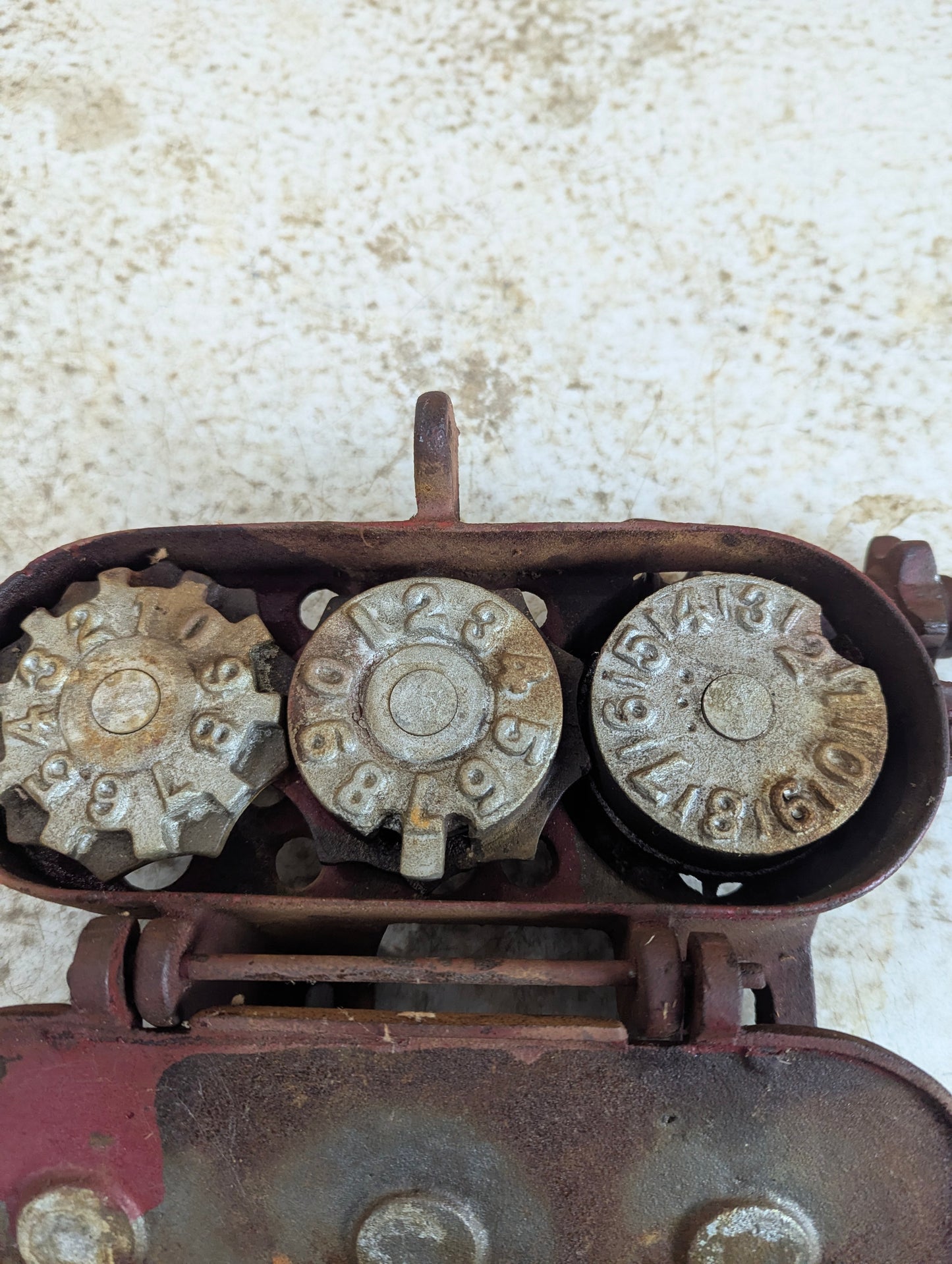 Antique Threshing Machine Counter