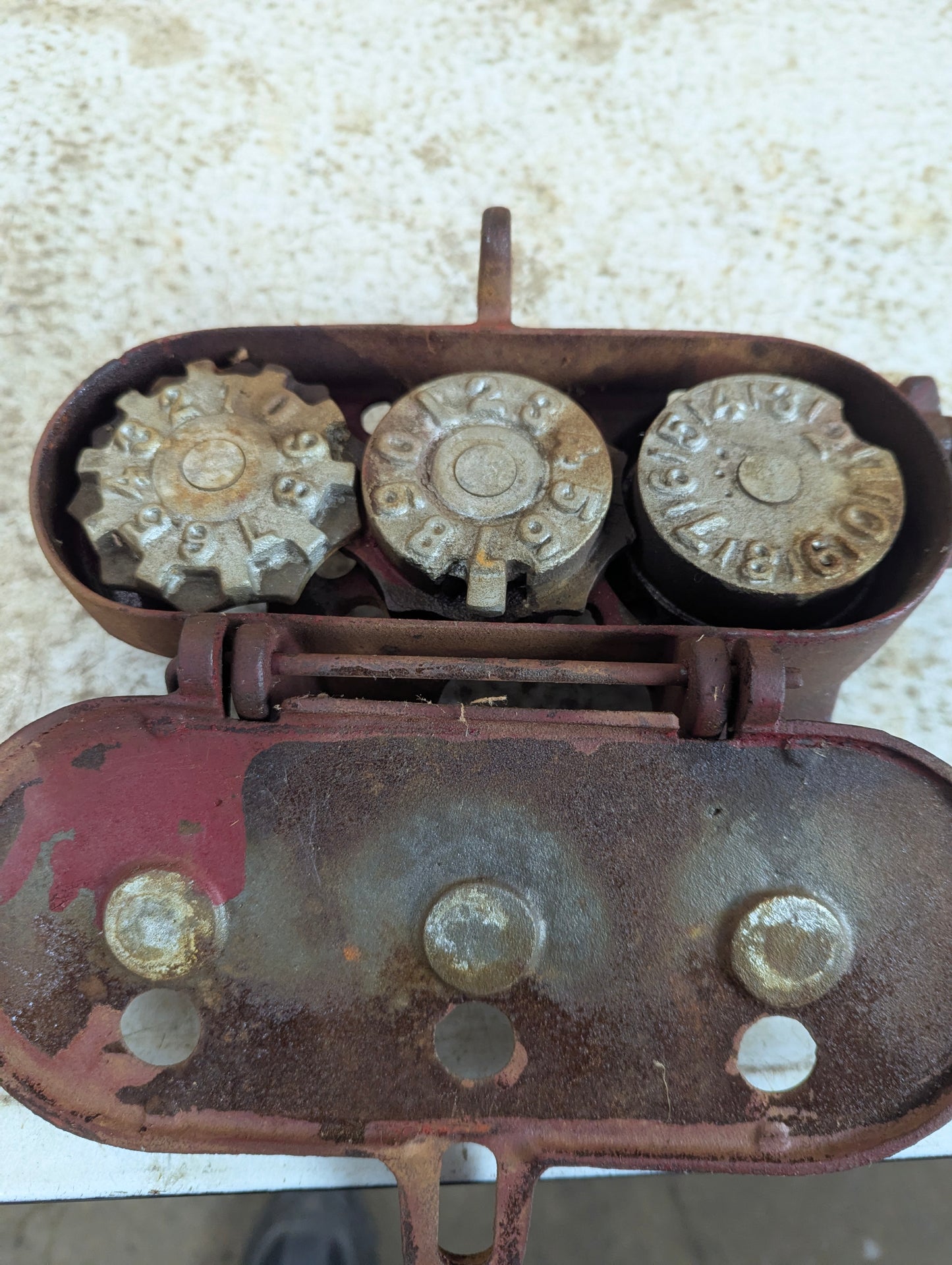 Antique Threshing Machine Counter