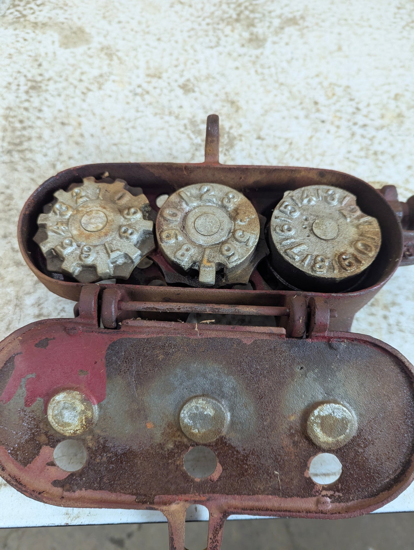 Antique Threshing Machine Counter