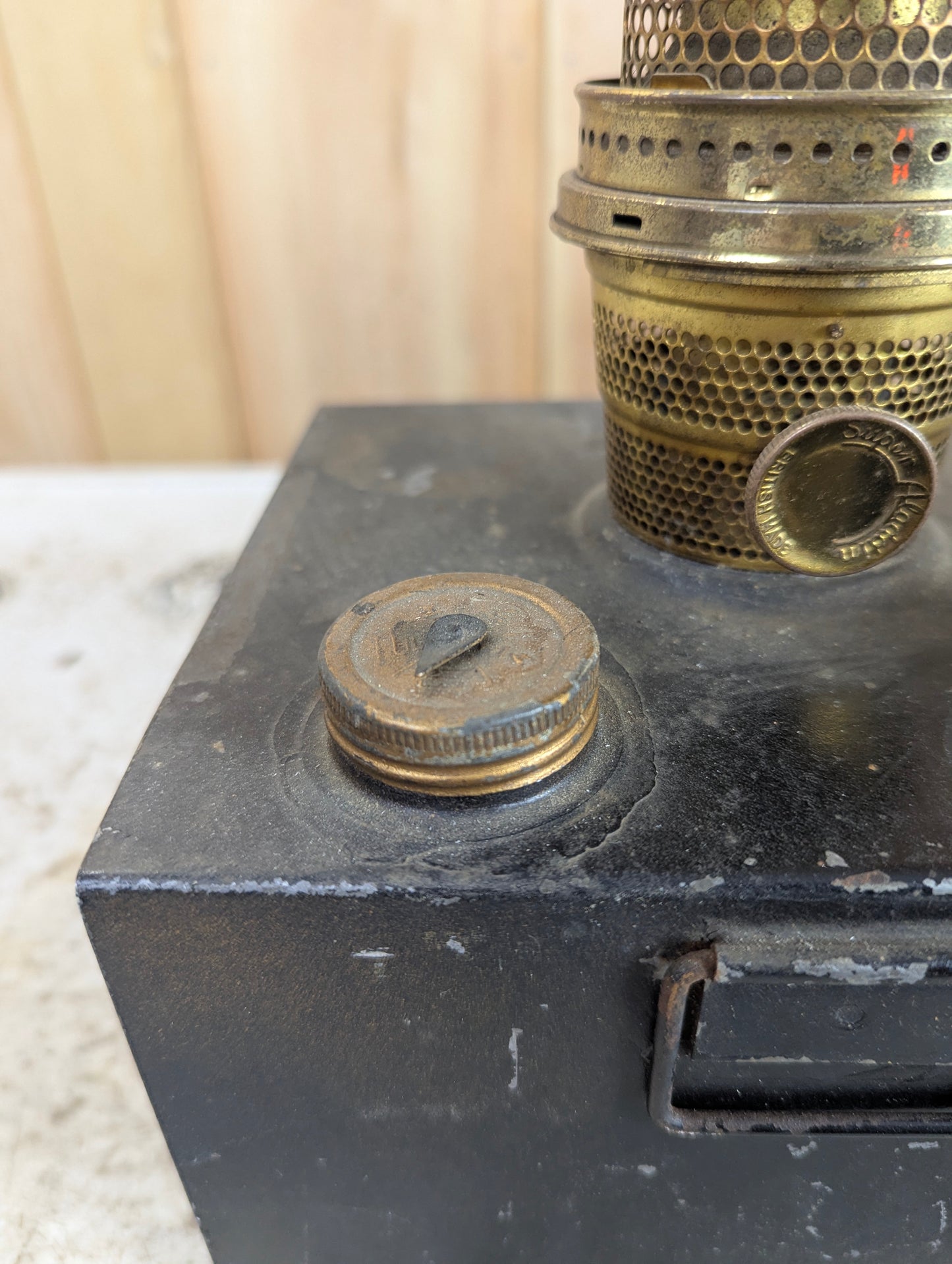 Vintage Oil Lamp with Aladdin Burner