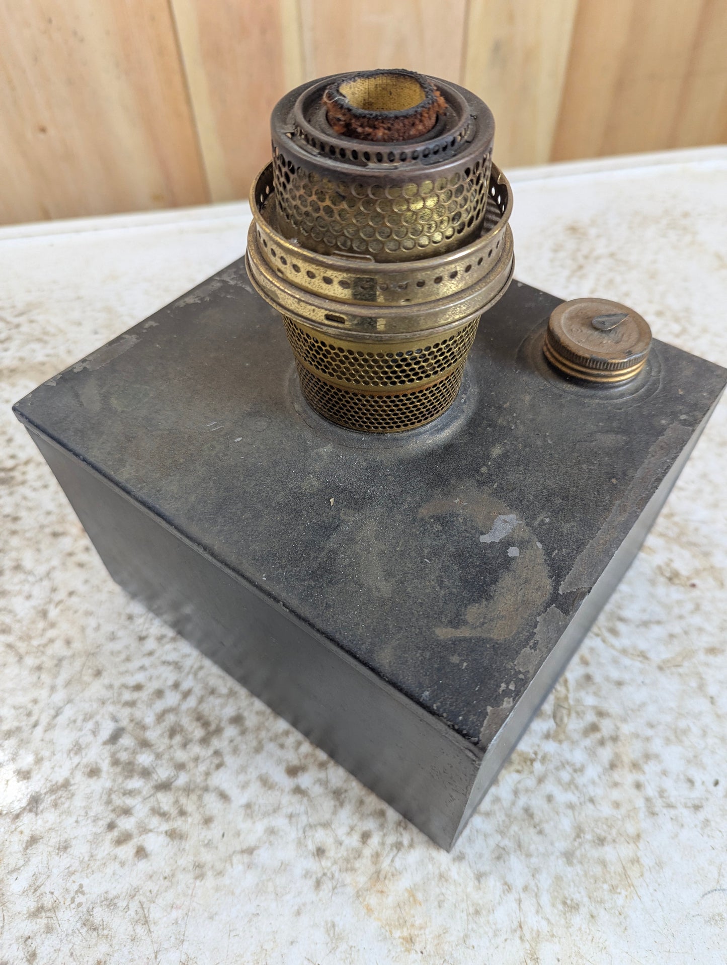 Vintage Oil Lamp with Aladdin Burner