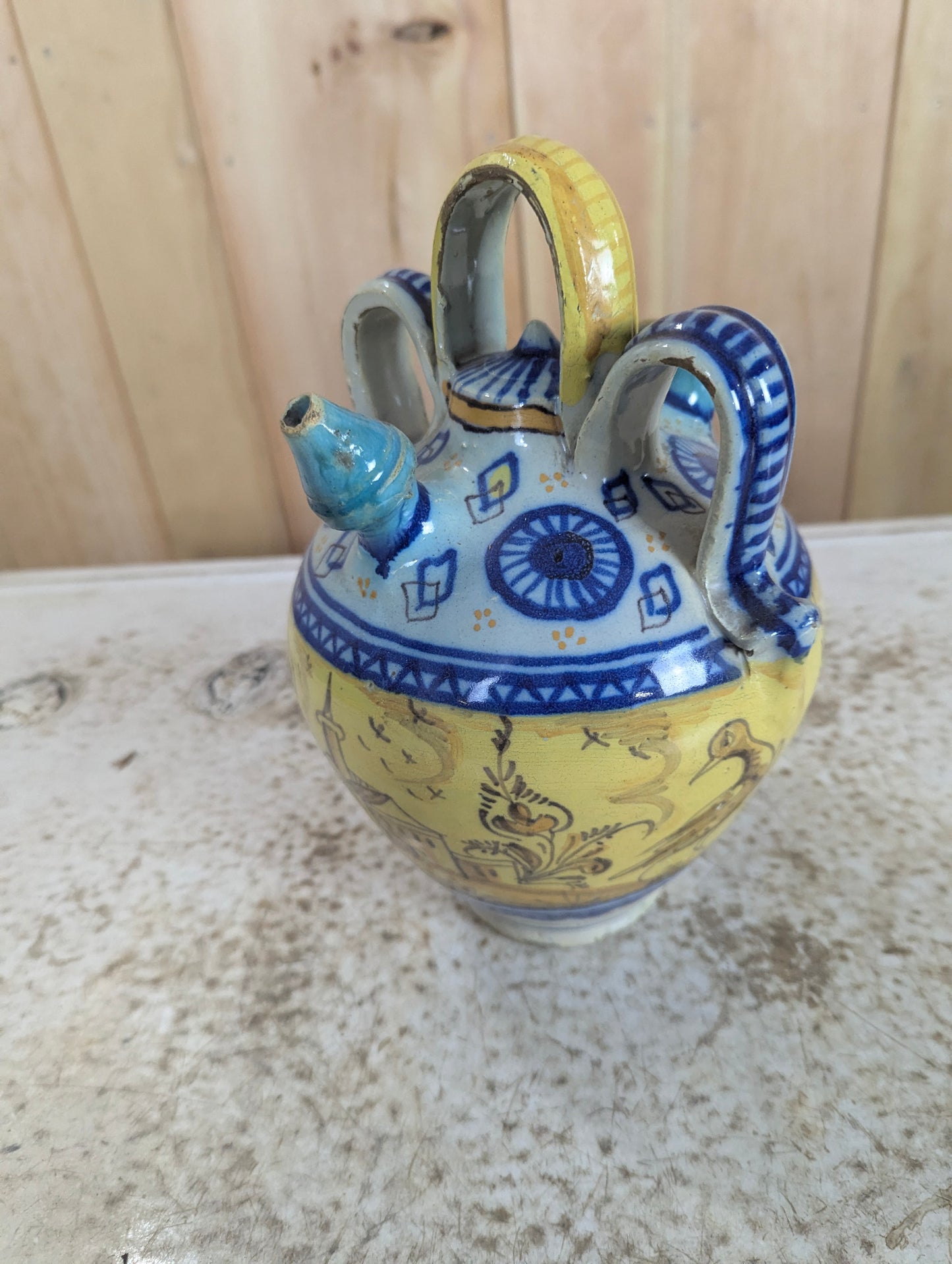 Vintage Ceramic Double-spouted Water Jug