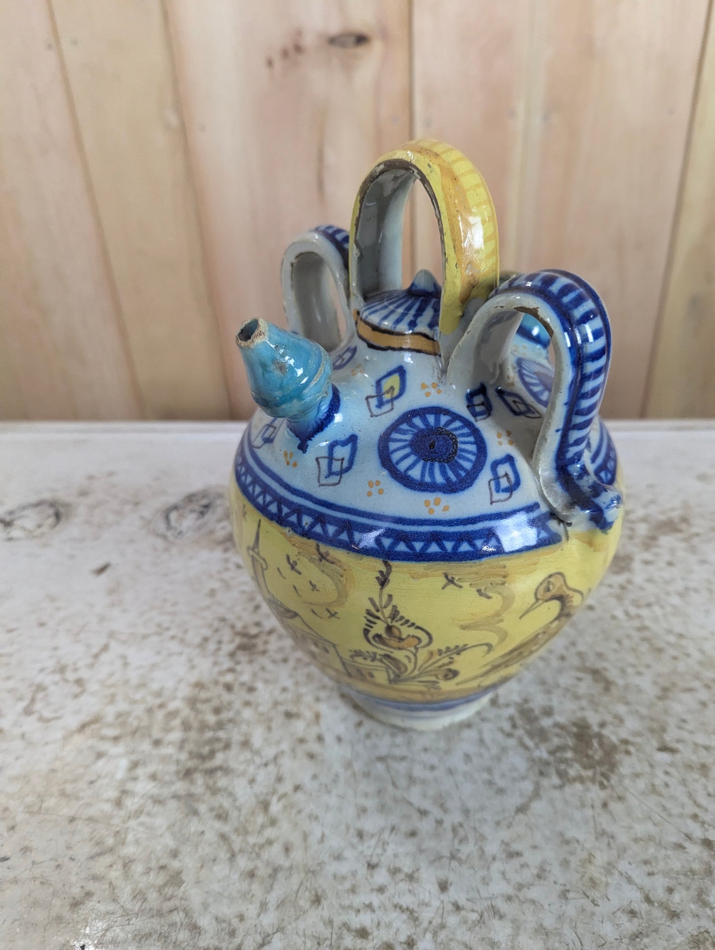 Vintage Ceramic Double-spouted Water Jug