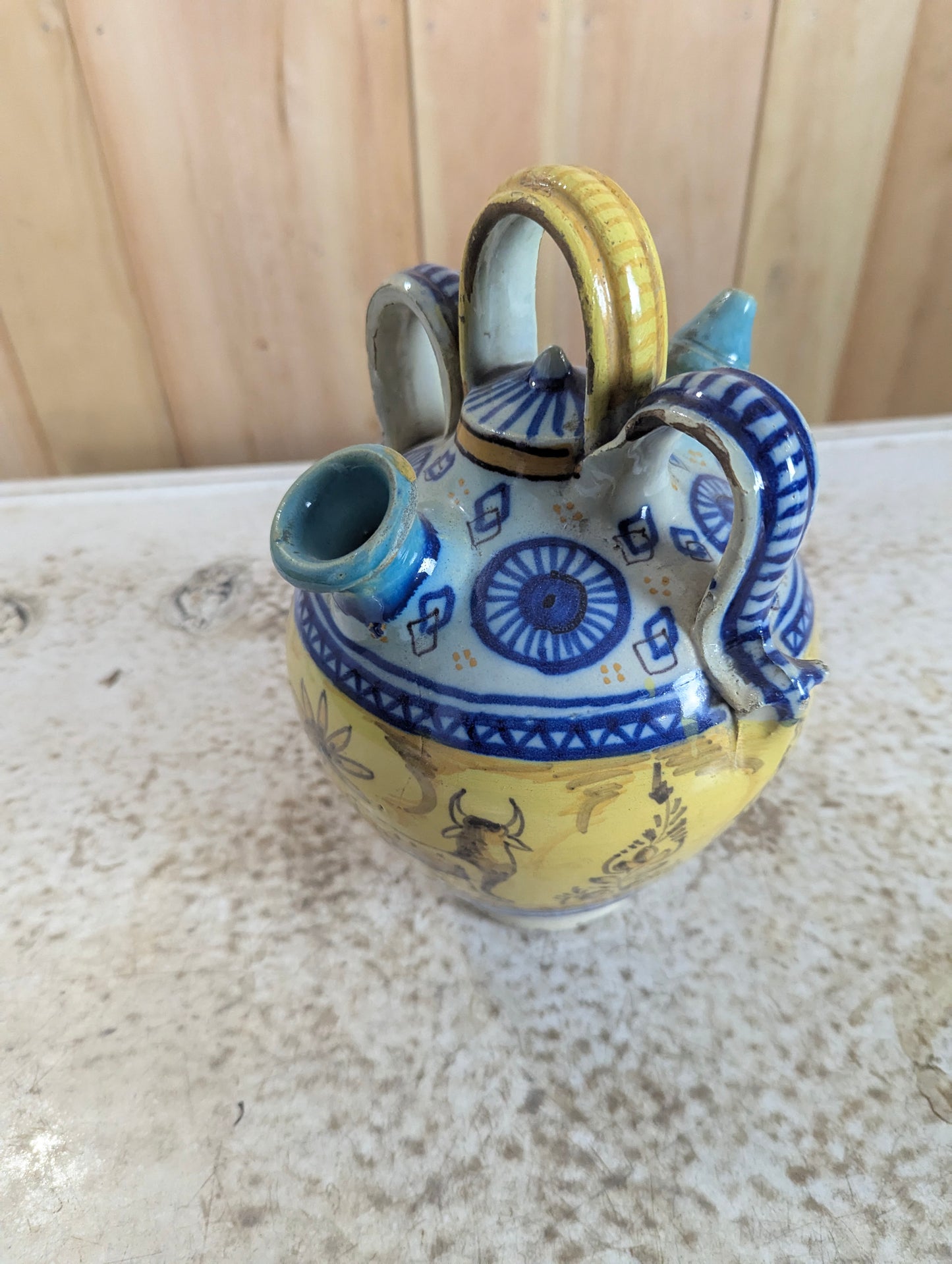 Vintage Ceramic Double-spouted Water Jug