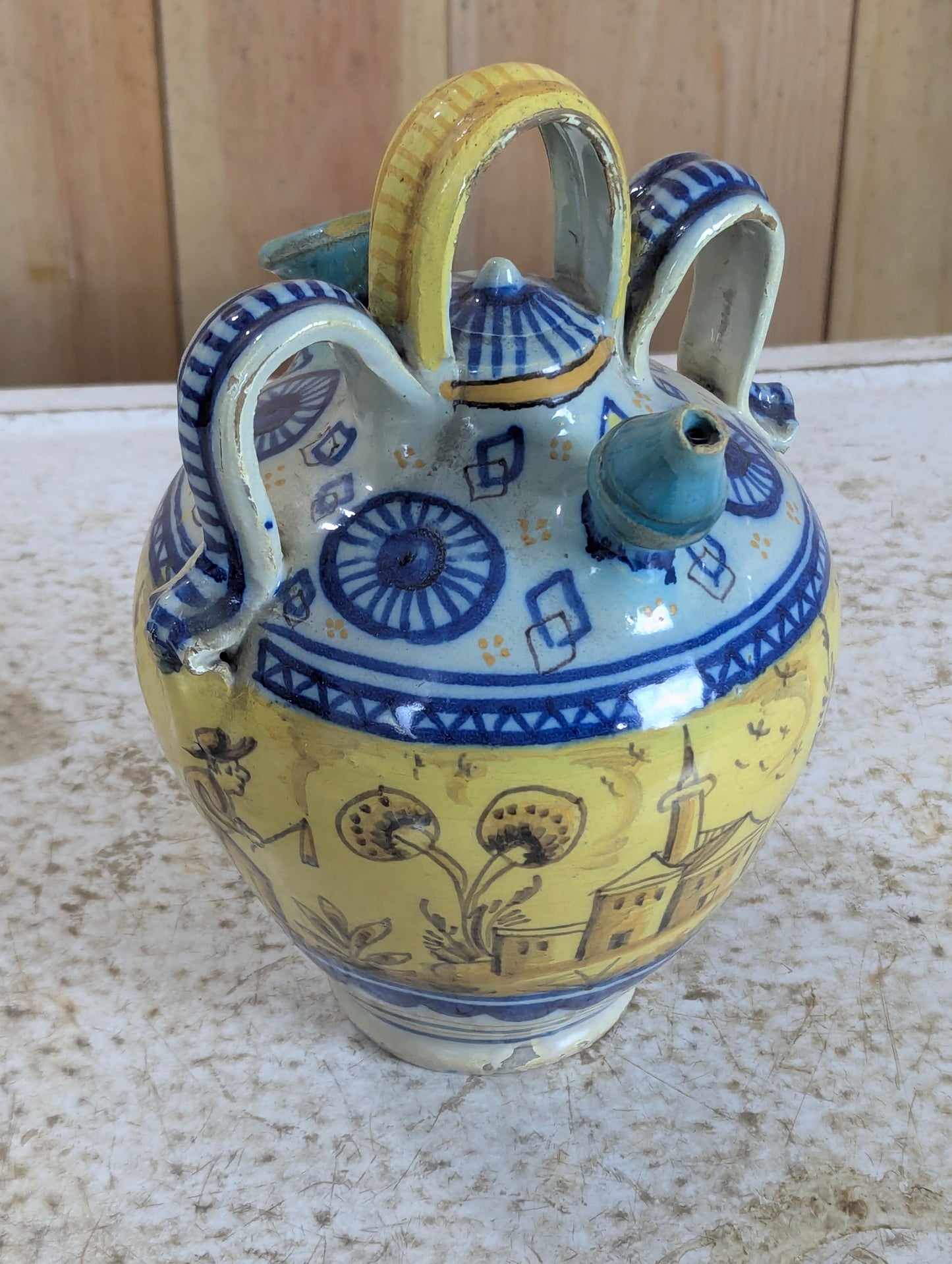 Vintage Ceramic Double-spouted Water Jug