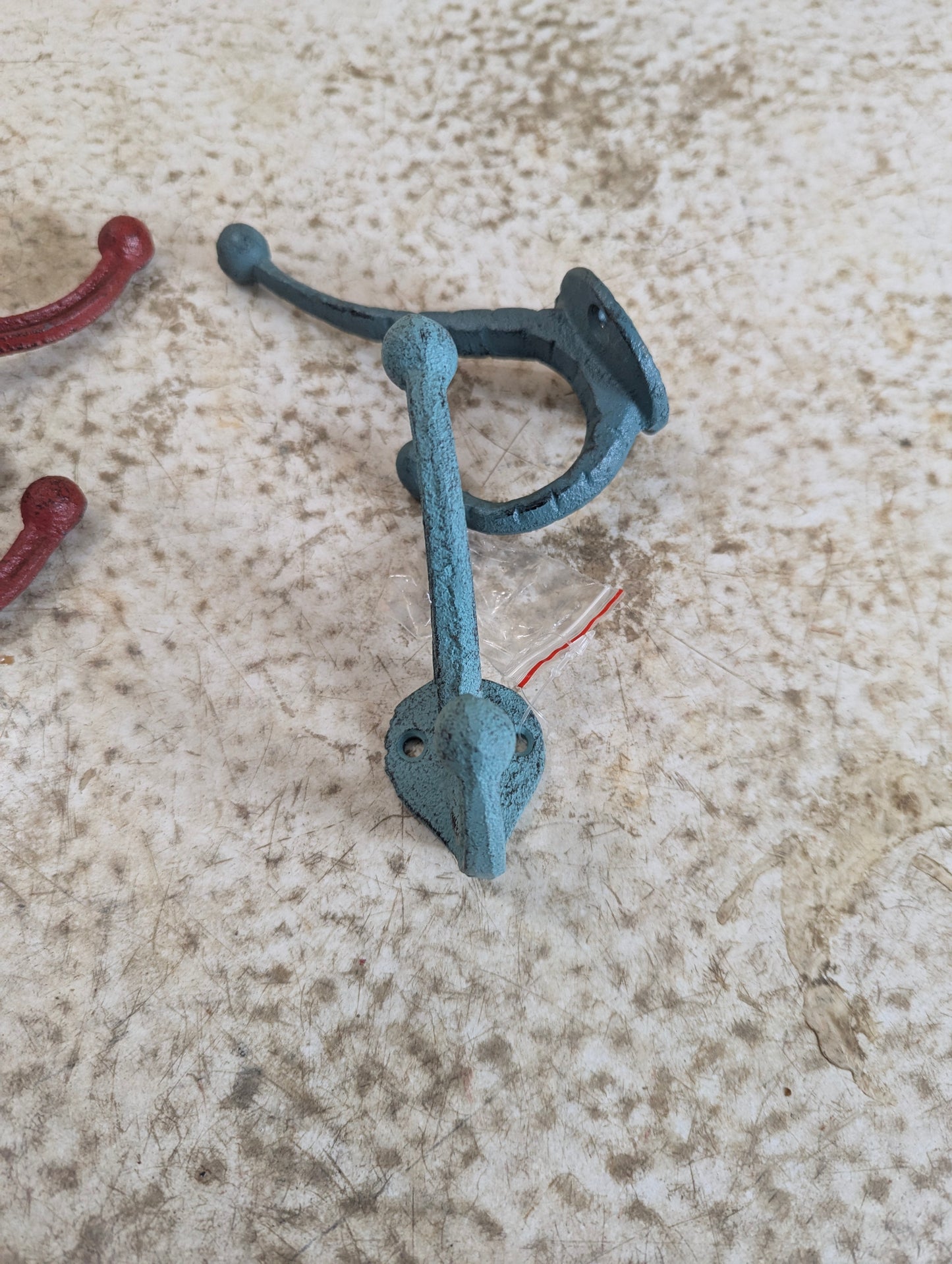 Rustic, Decorative, Cast Iron, Wall Mounted Coat Hooks