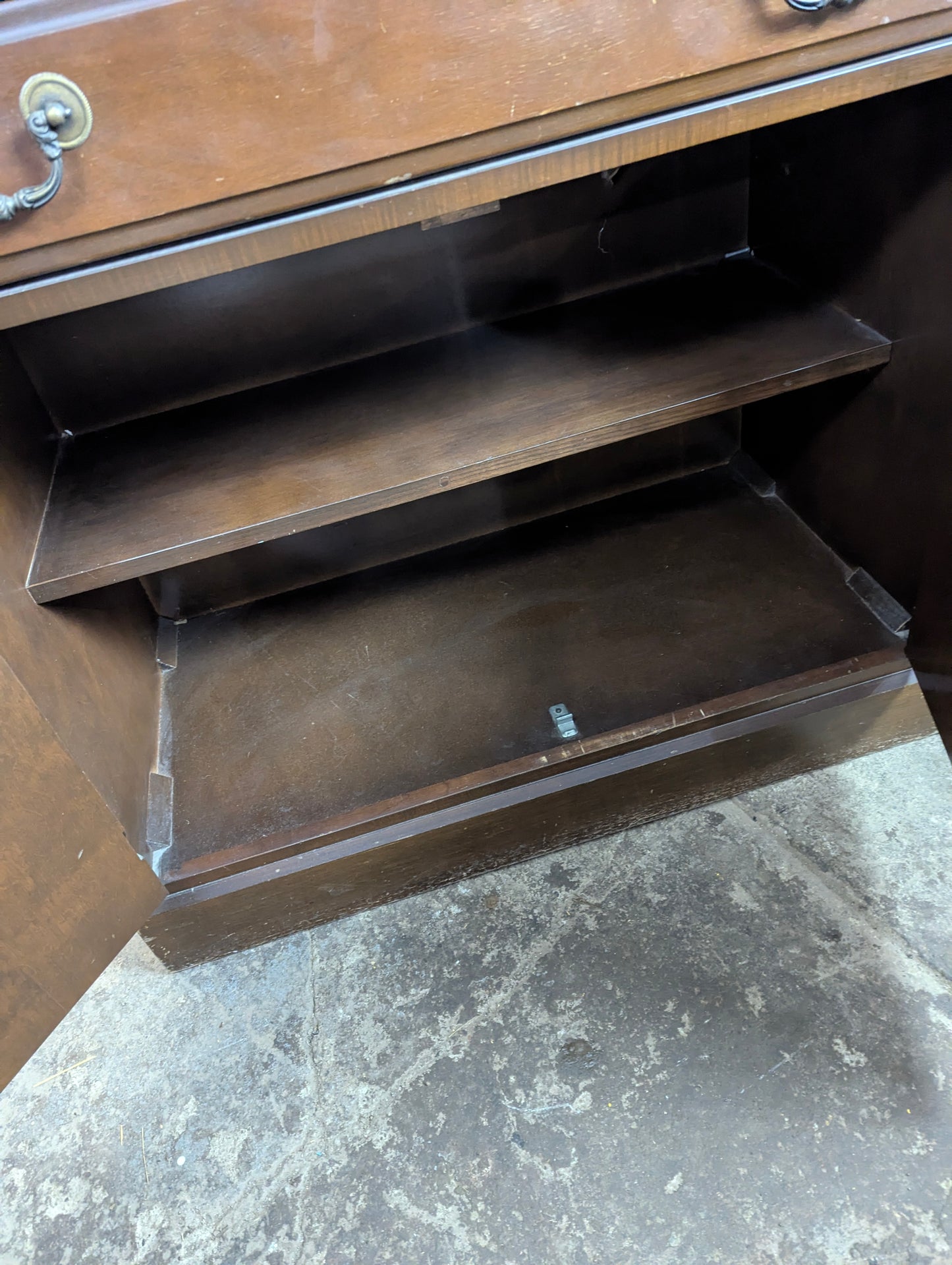 Vintage One-piece China Cabinet