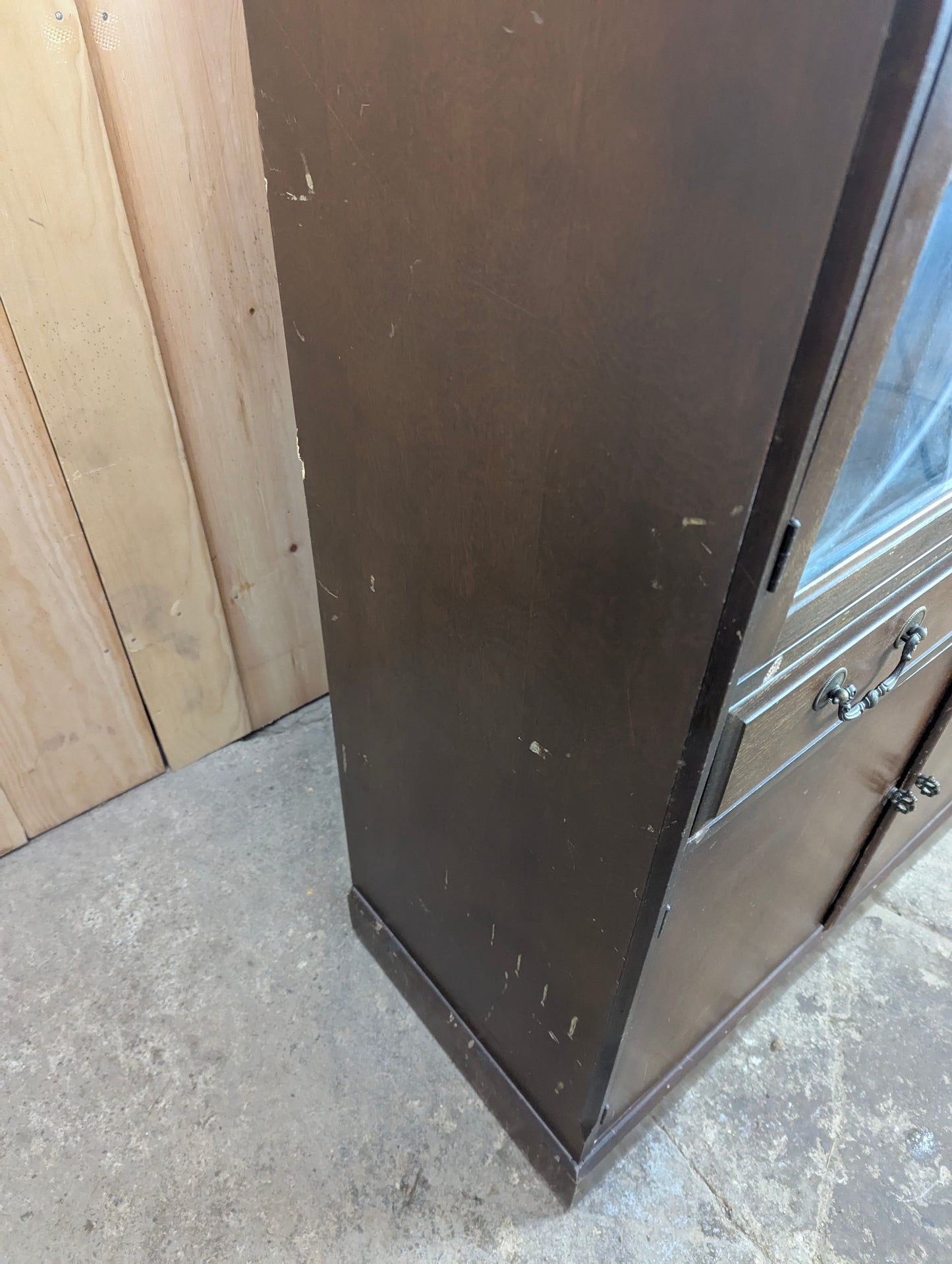 Vintage One-piece China Cabinet