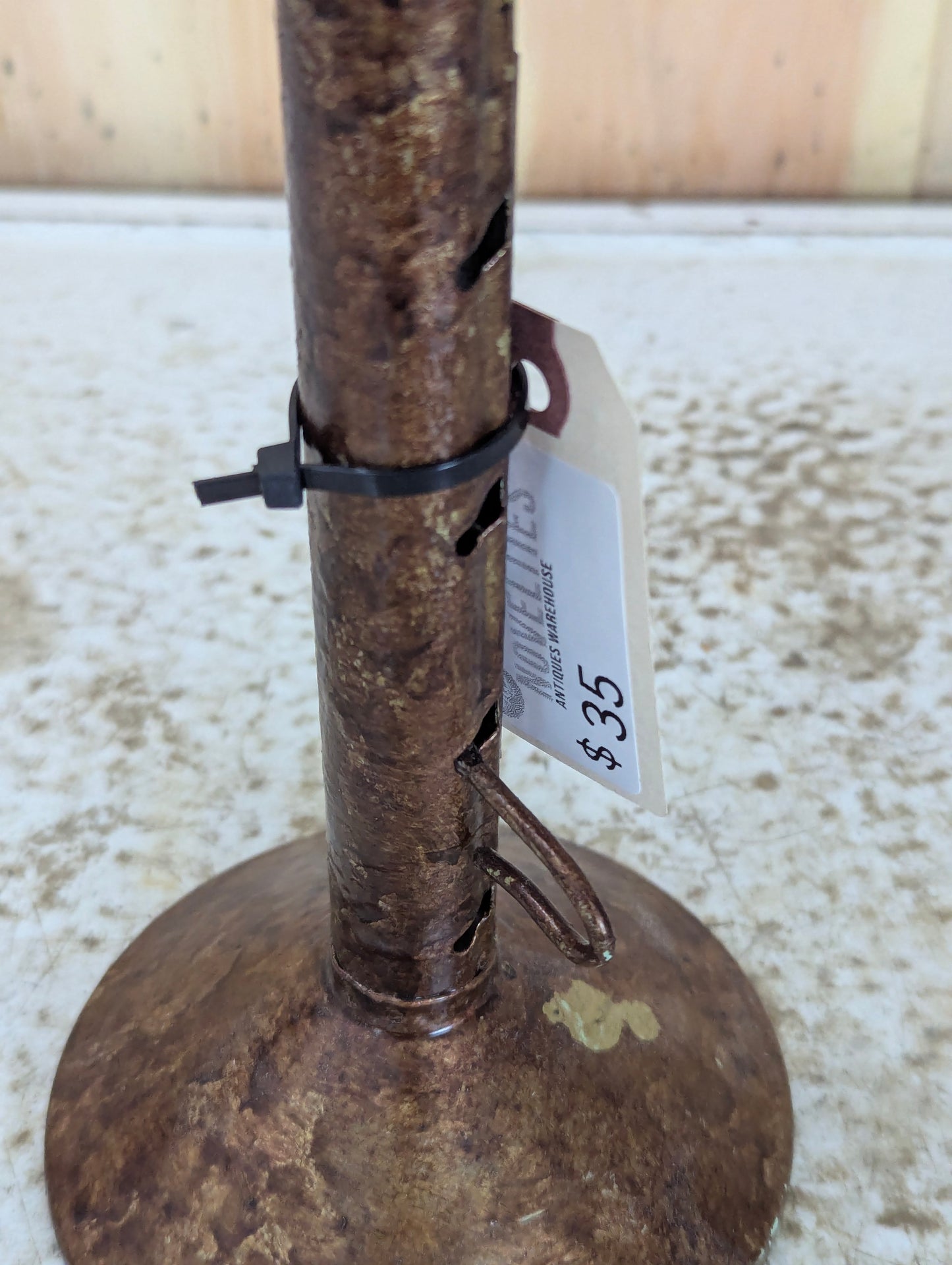 Vintage Adjustable Metal Candlestick