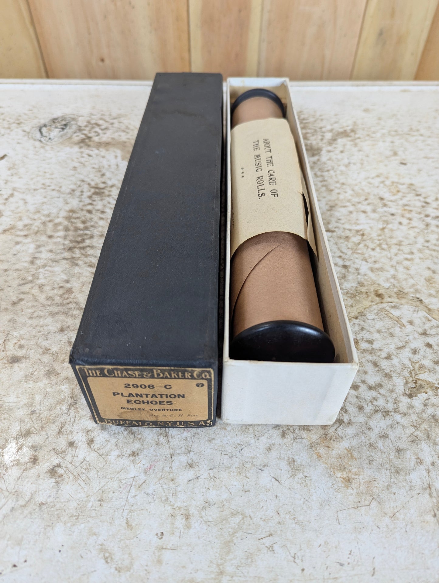 Antique Player Piano Music Roll - “Plantation Echoes” 2906-C Chase & Barker Co.