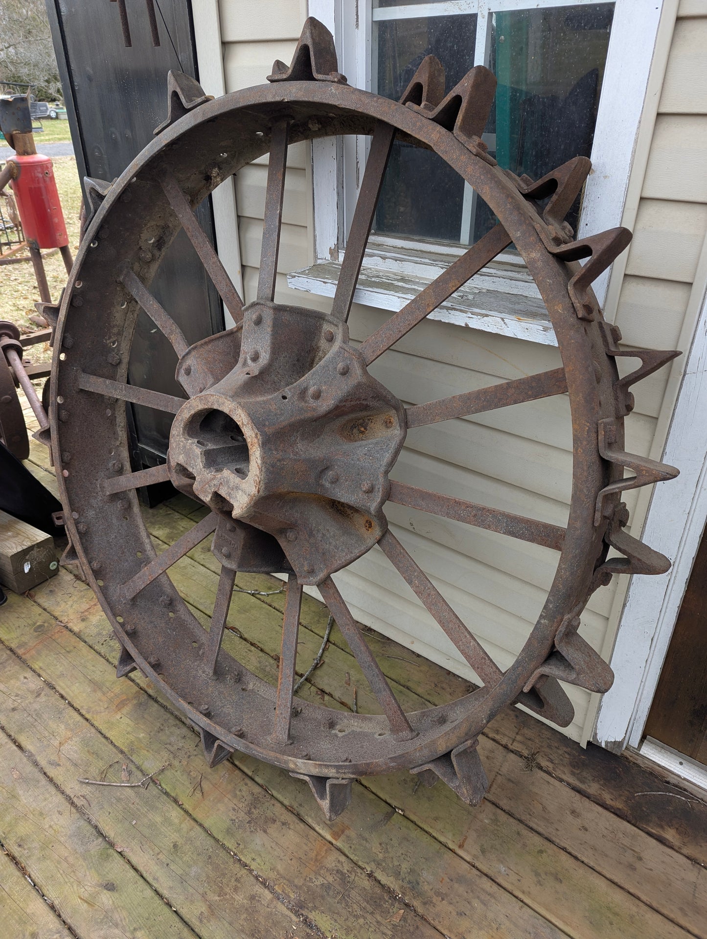 Pair of Farmall Model H Steel Rear Wheels - 50”x 8”