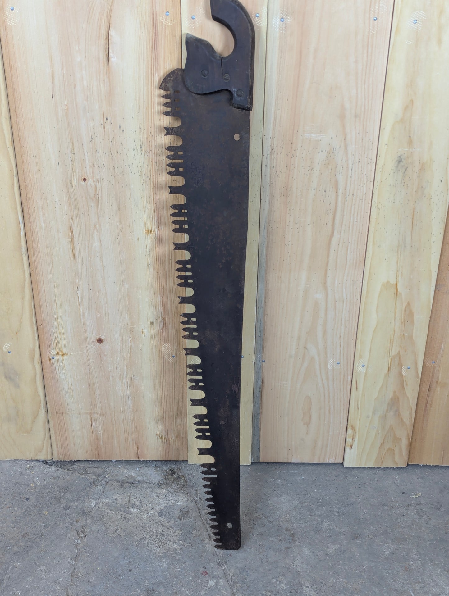 Antique One Man Crosscut Logging Saw