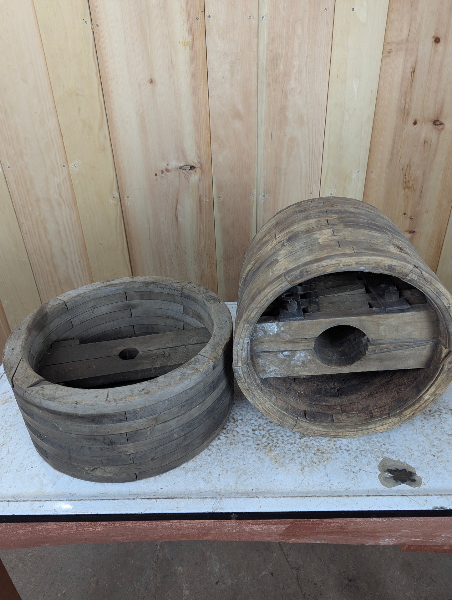 Small (~14”) Antique Belt Pulley Wheels