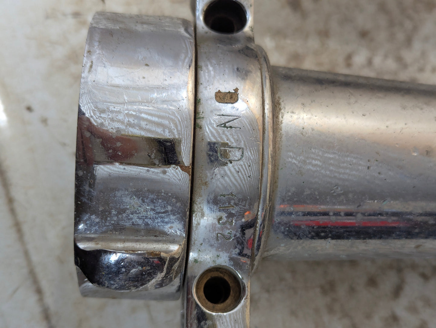 Vintage Akron Chromed Brass Fire Playpipe Nozzle - Broken Valve Lever