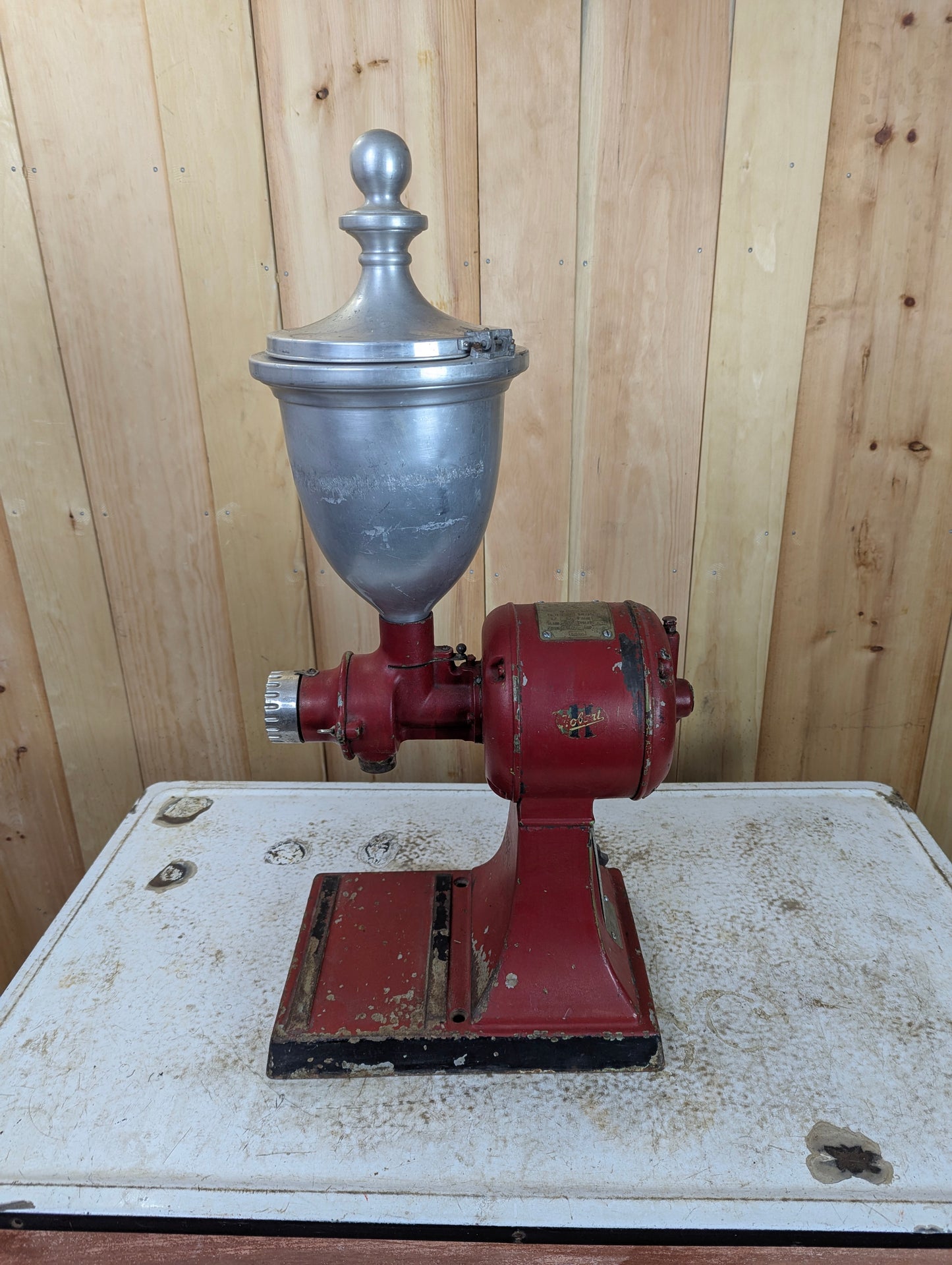 Vintage Hobart Model 2020 Electric Coffee Grinder - Works