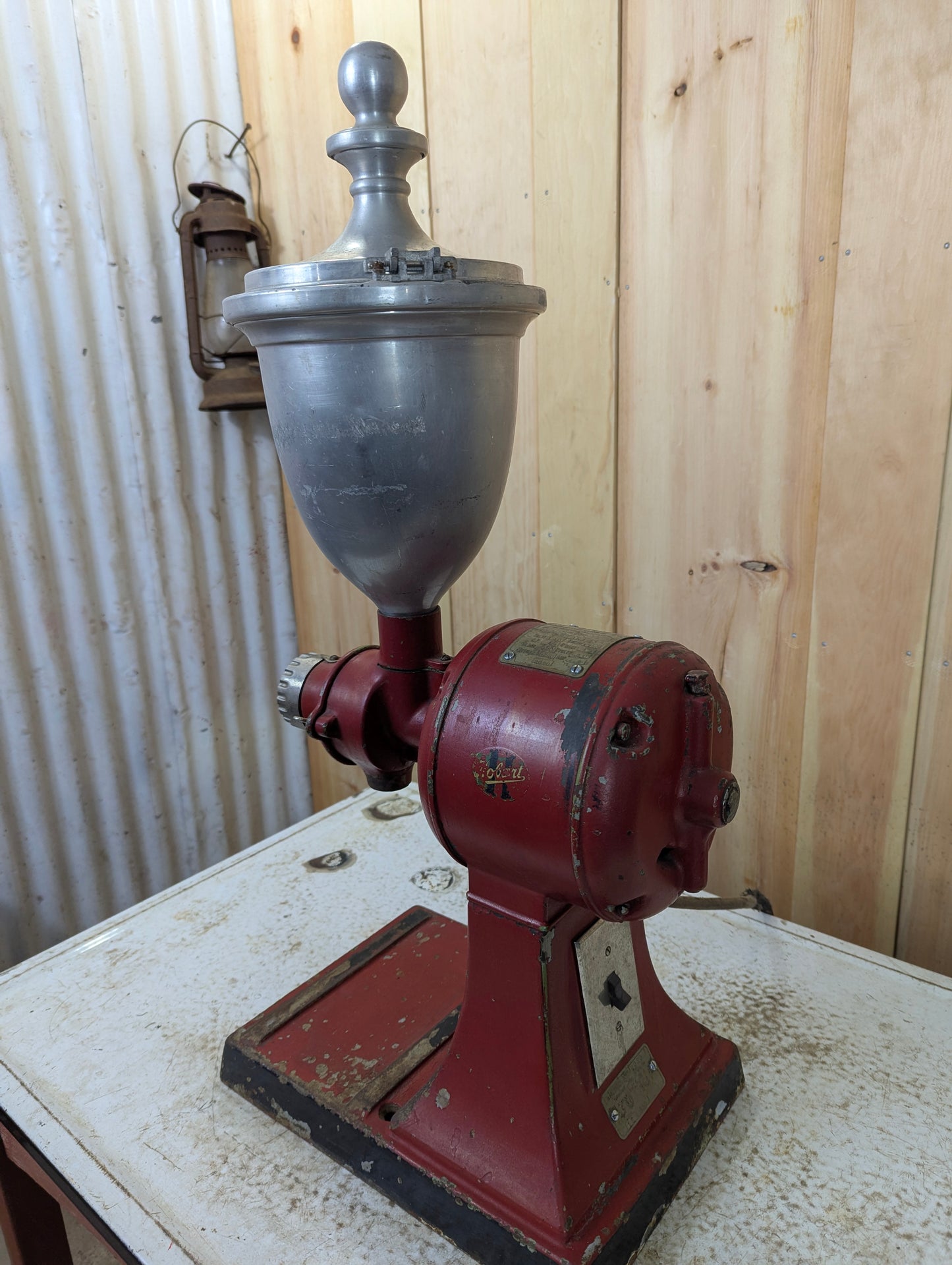 Vintage Hobart Model 2020 Electric Coffee Grinder - Works