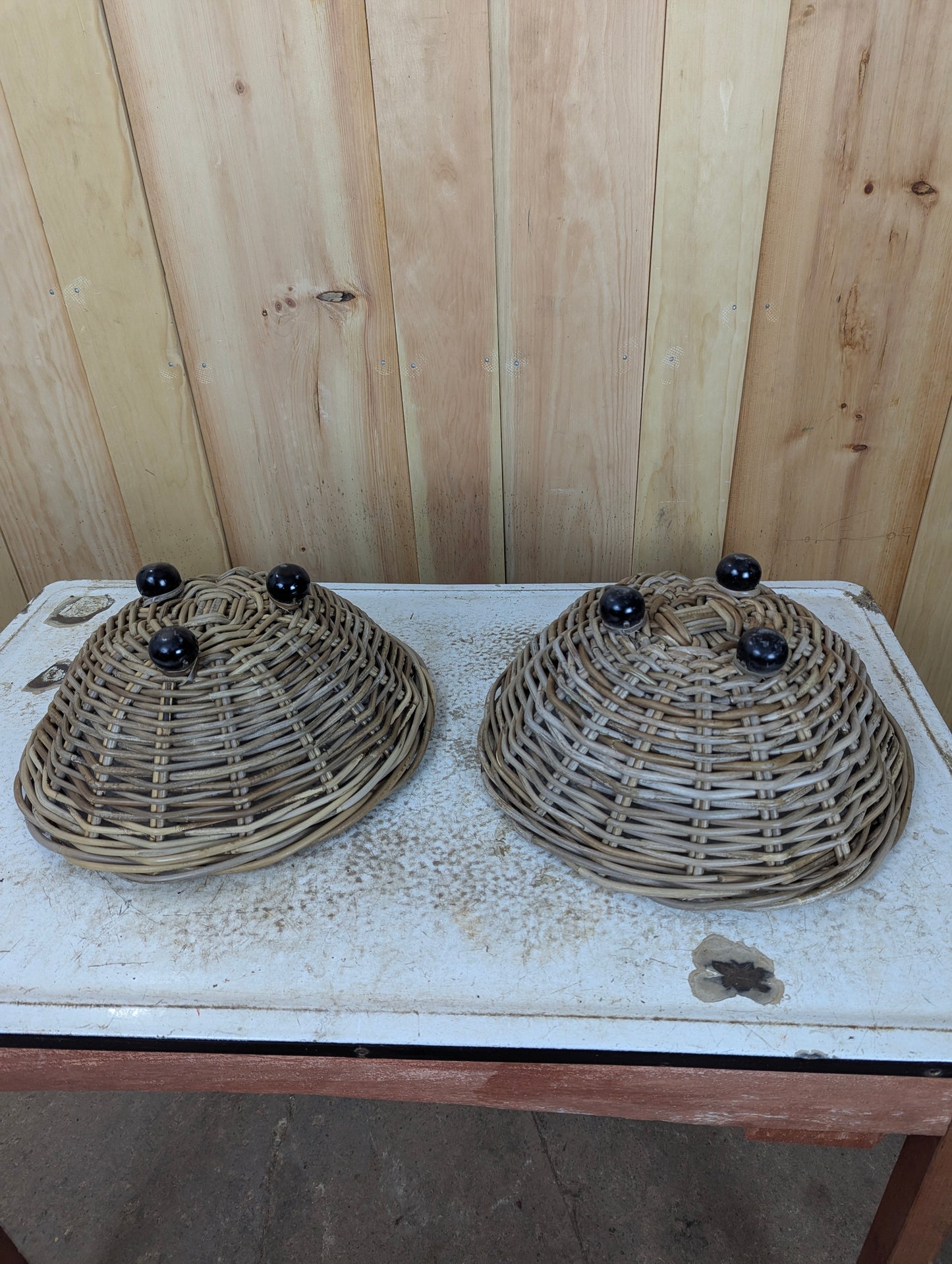Pair of Vintage Wicker Baskets