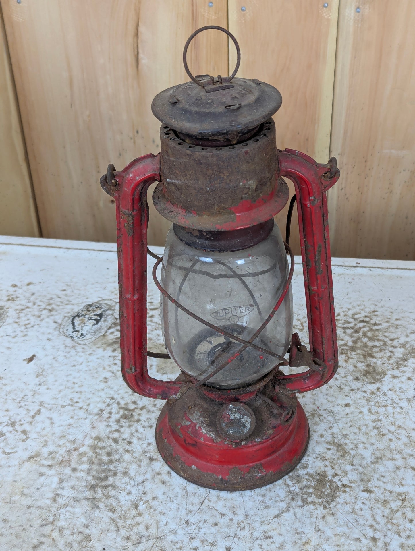 Vintage Dietz Jupiter 2 Lantern with Original Shade