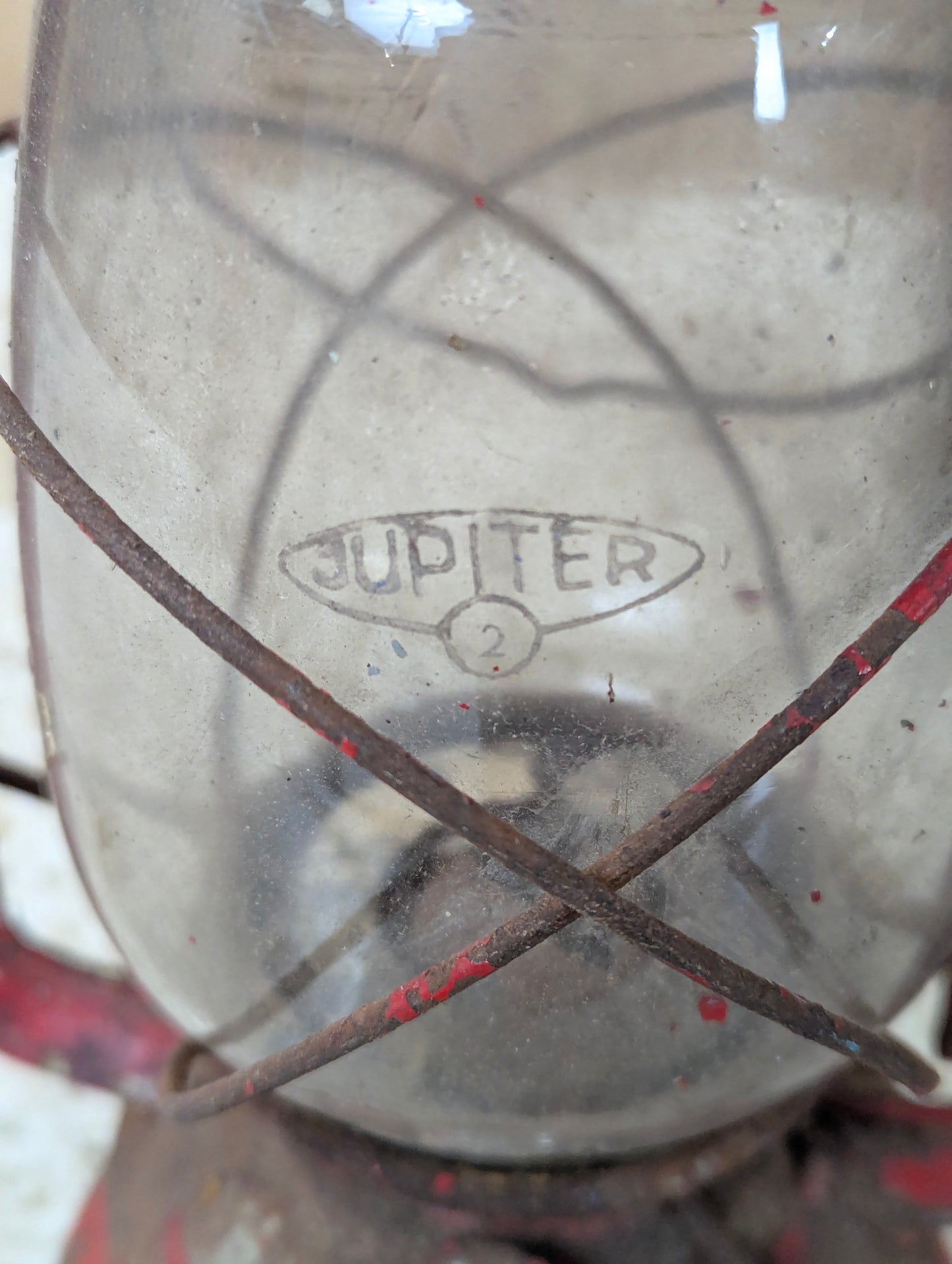 Vintage Dietz Jupiter 2 Lantern with Original Shade