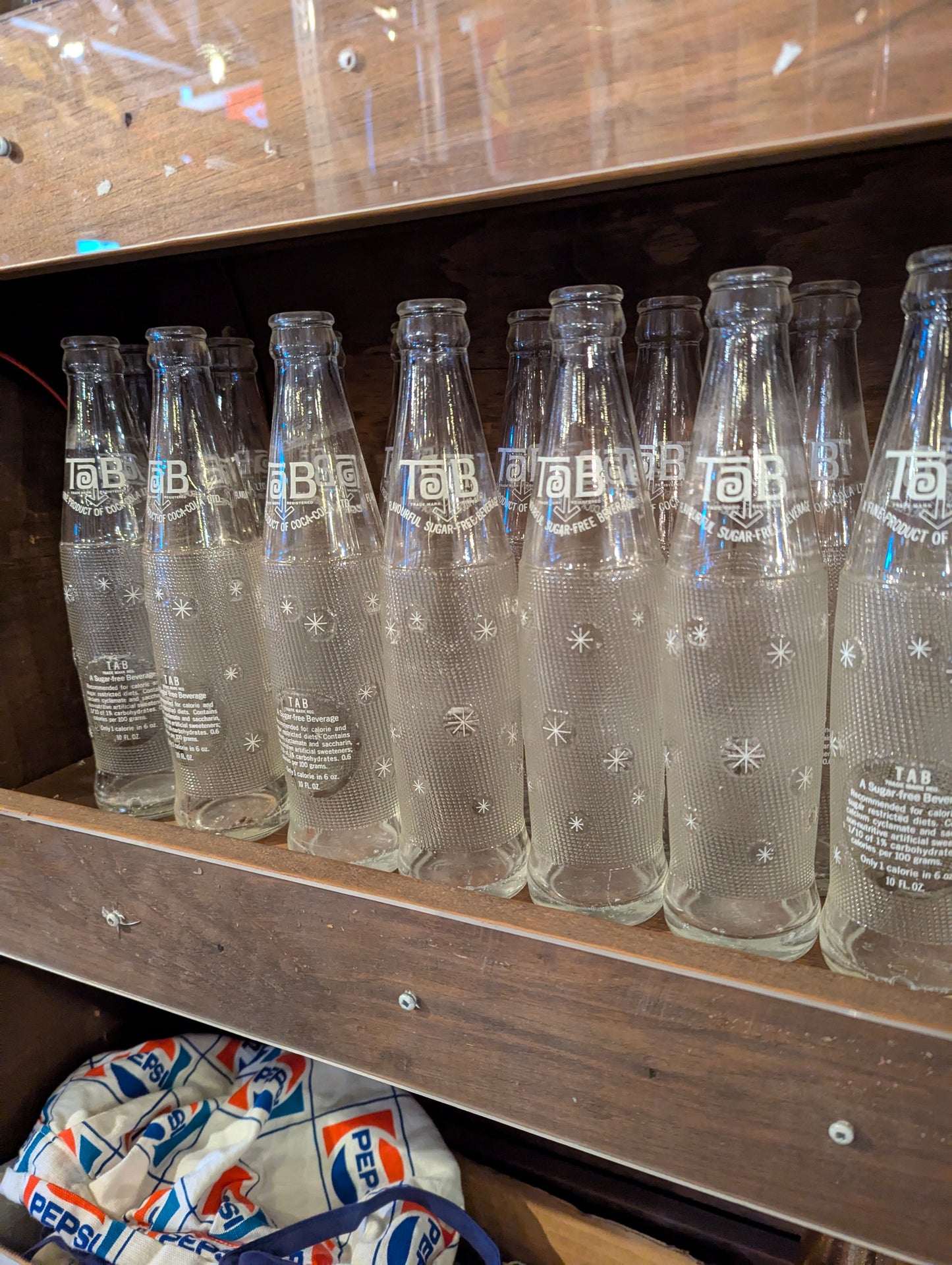 Vintage Tab Soda Bottles