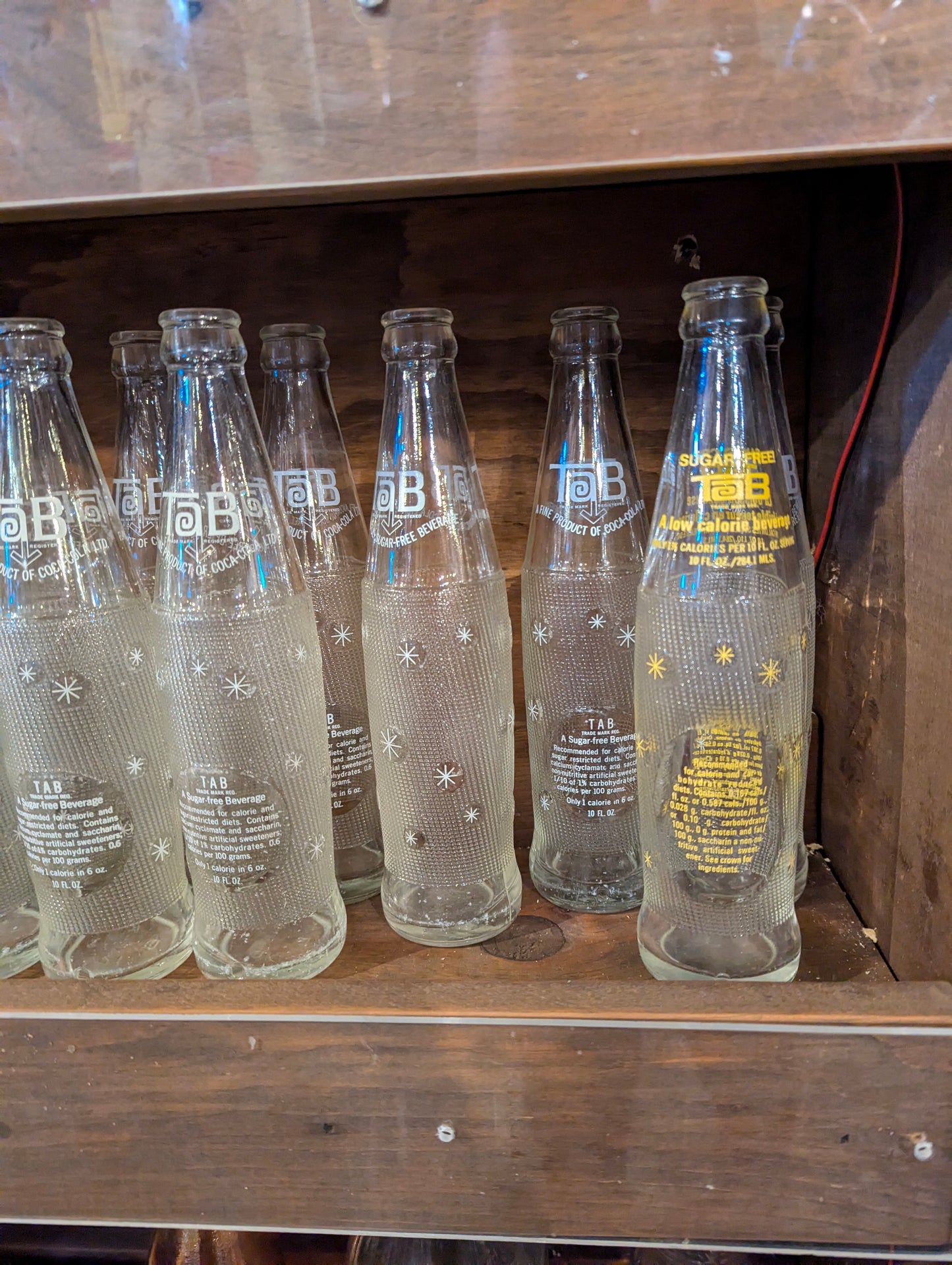Vintage Tab Soda Bottles