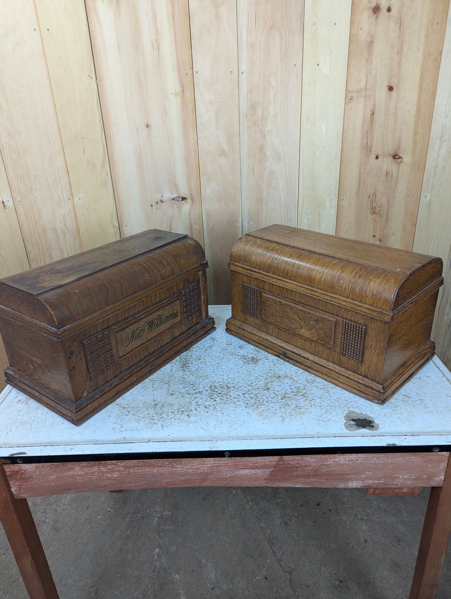 Antique Sewing Machine Coffin Top Lids