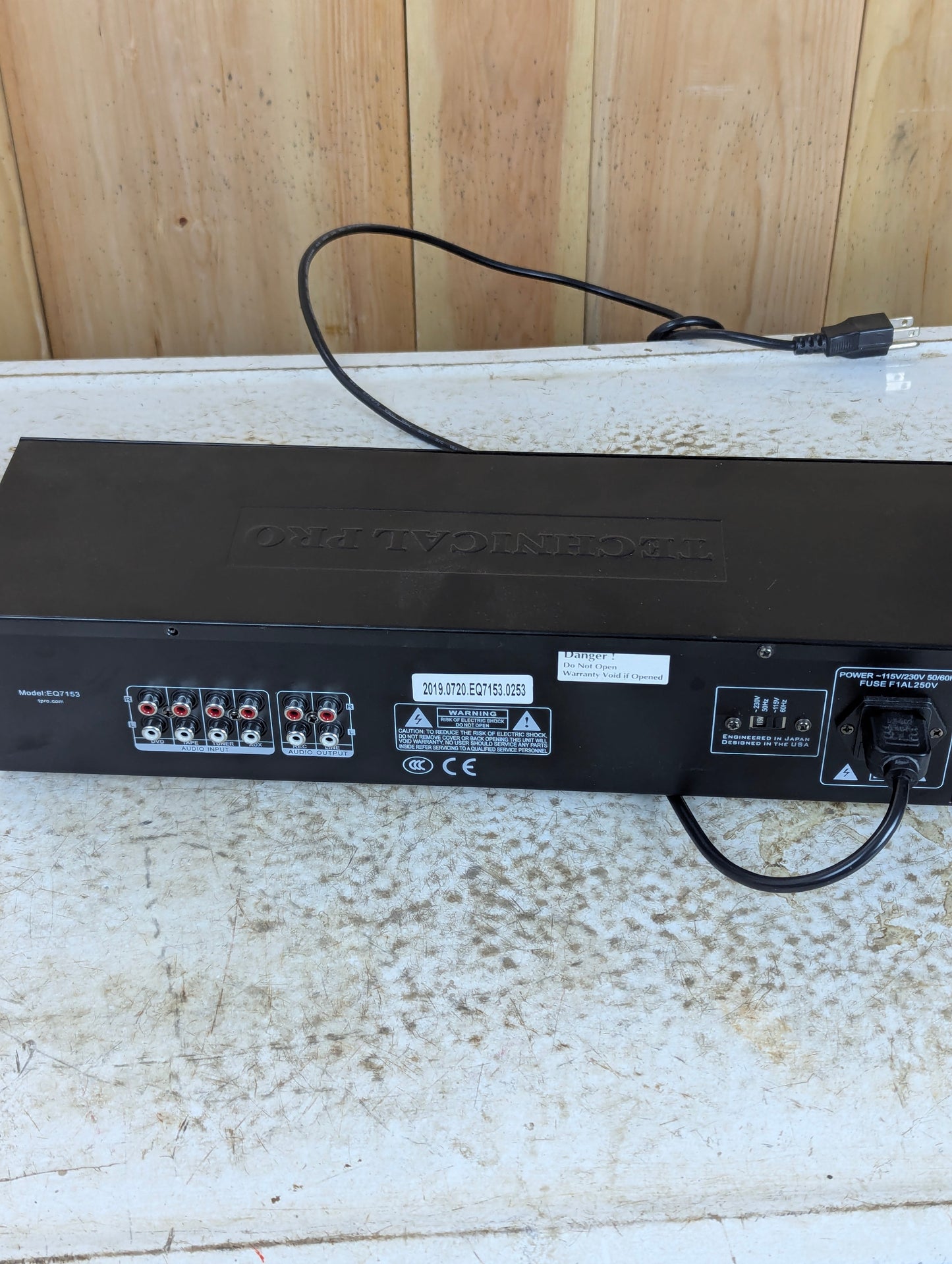 Technical Pro EQ7153 Dual 21 Band Equalizer