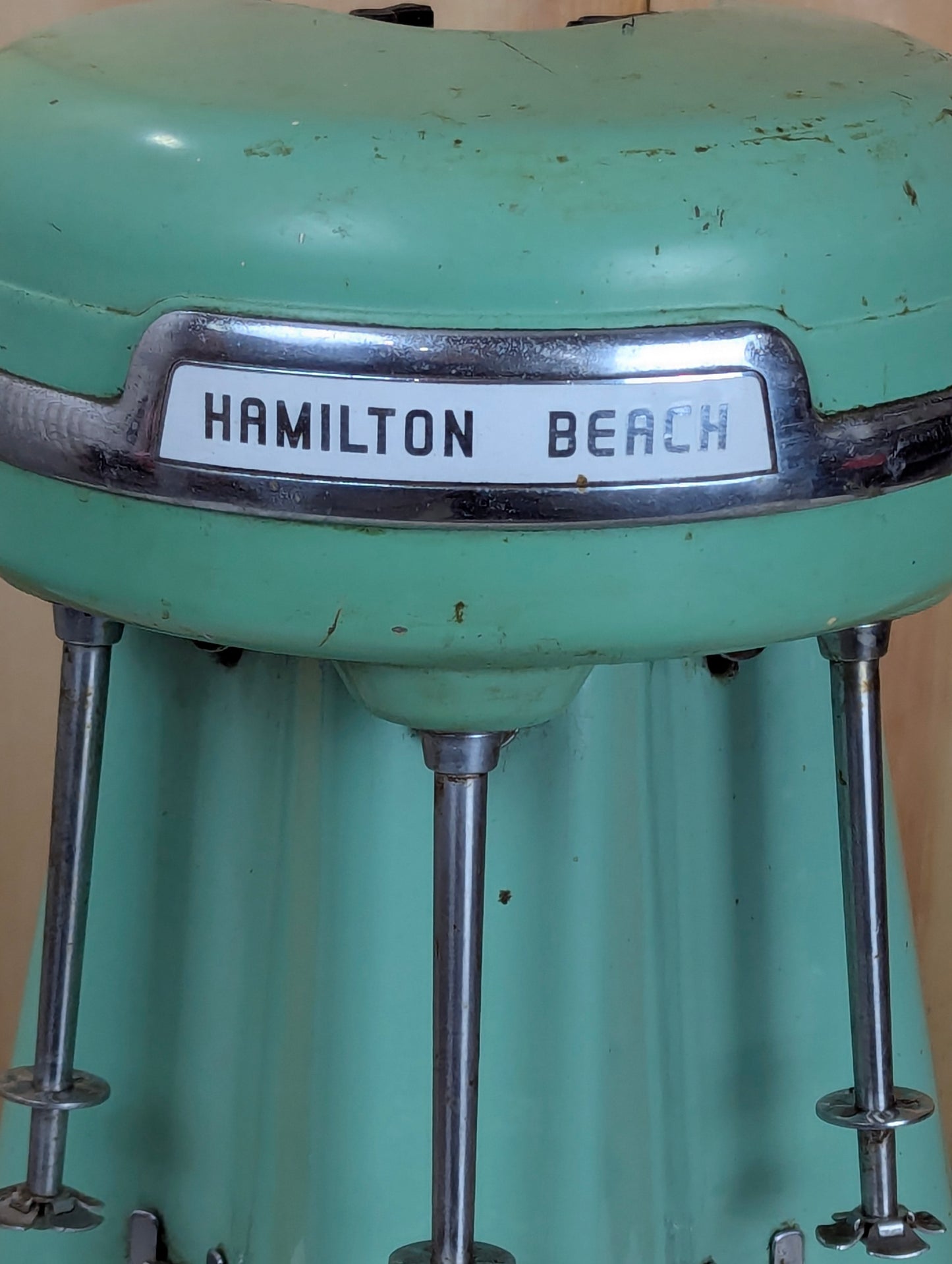 Vintage Hamilton Beach Jadeite 3-Head 40DM Milkshake Mixer