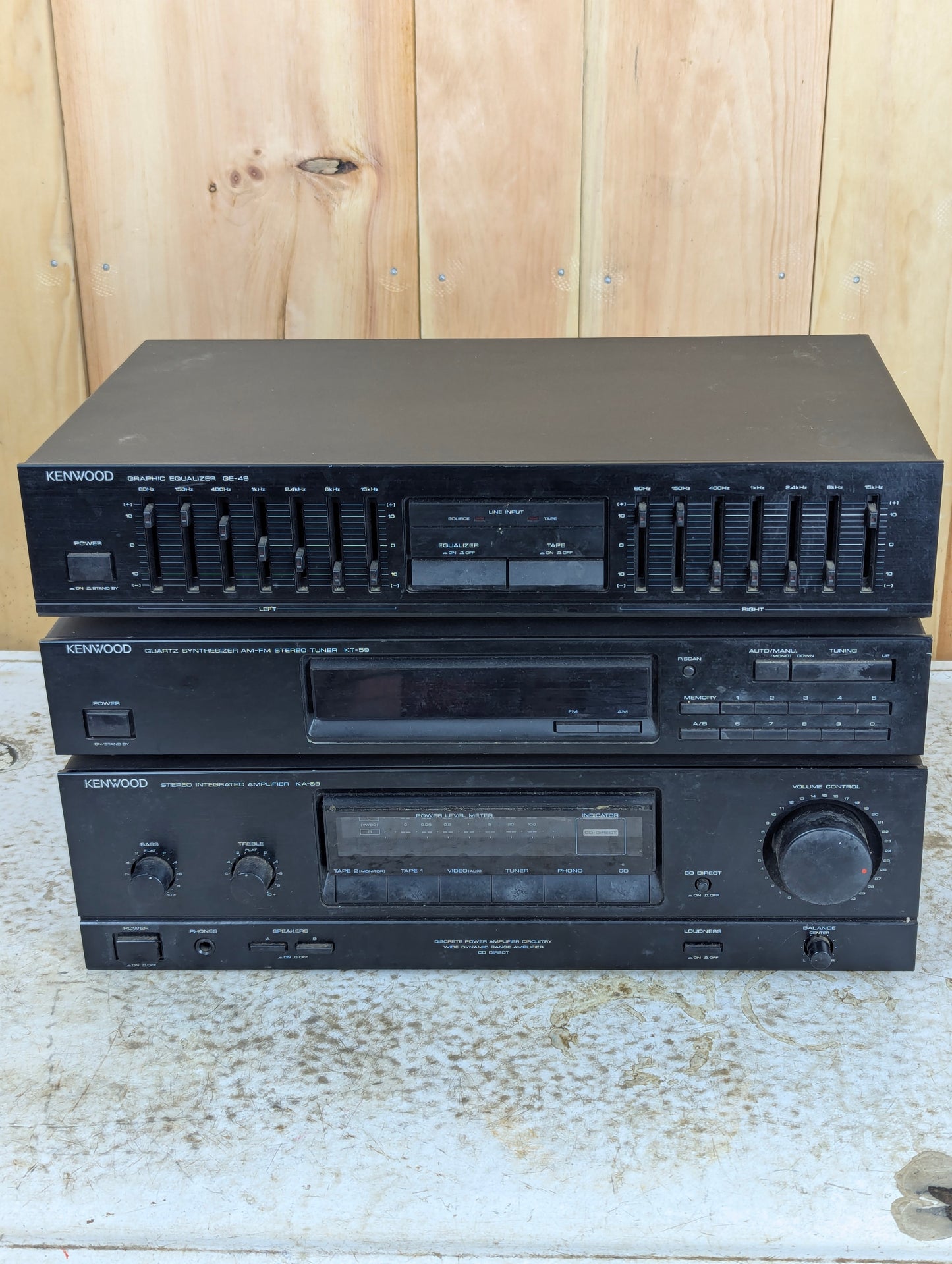 Kenwood Hi-Fi Stack with Amplifier, Tuner & Equalizer