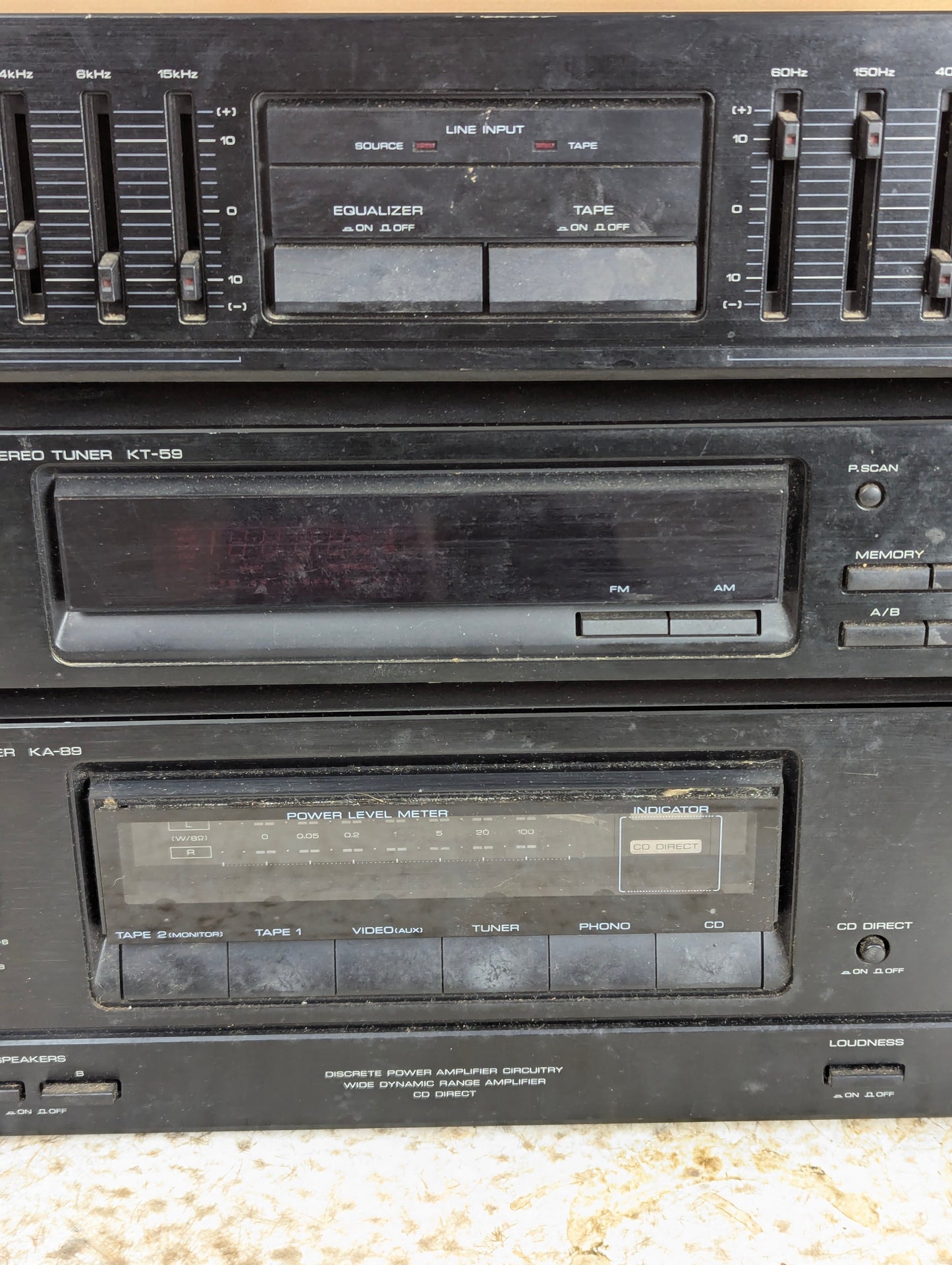 Kenwood Hi-Fi Stack with Amplifier, Tuner & Equalizer