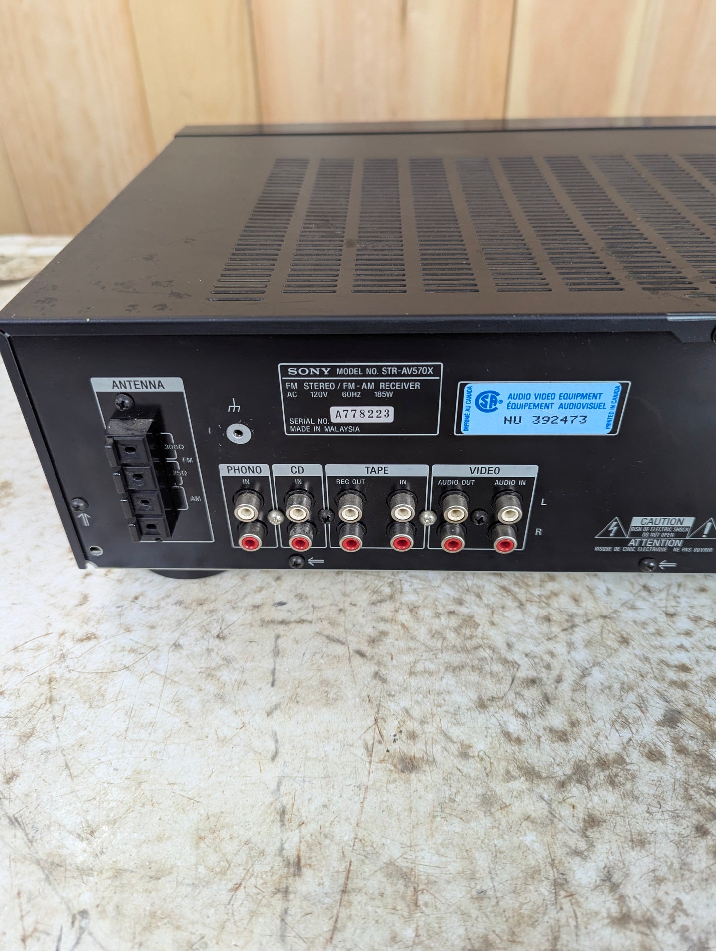 Sony STR-AV570X Stereo Receiver