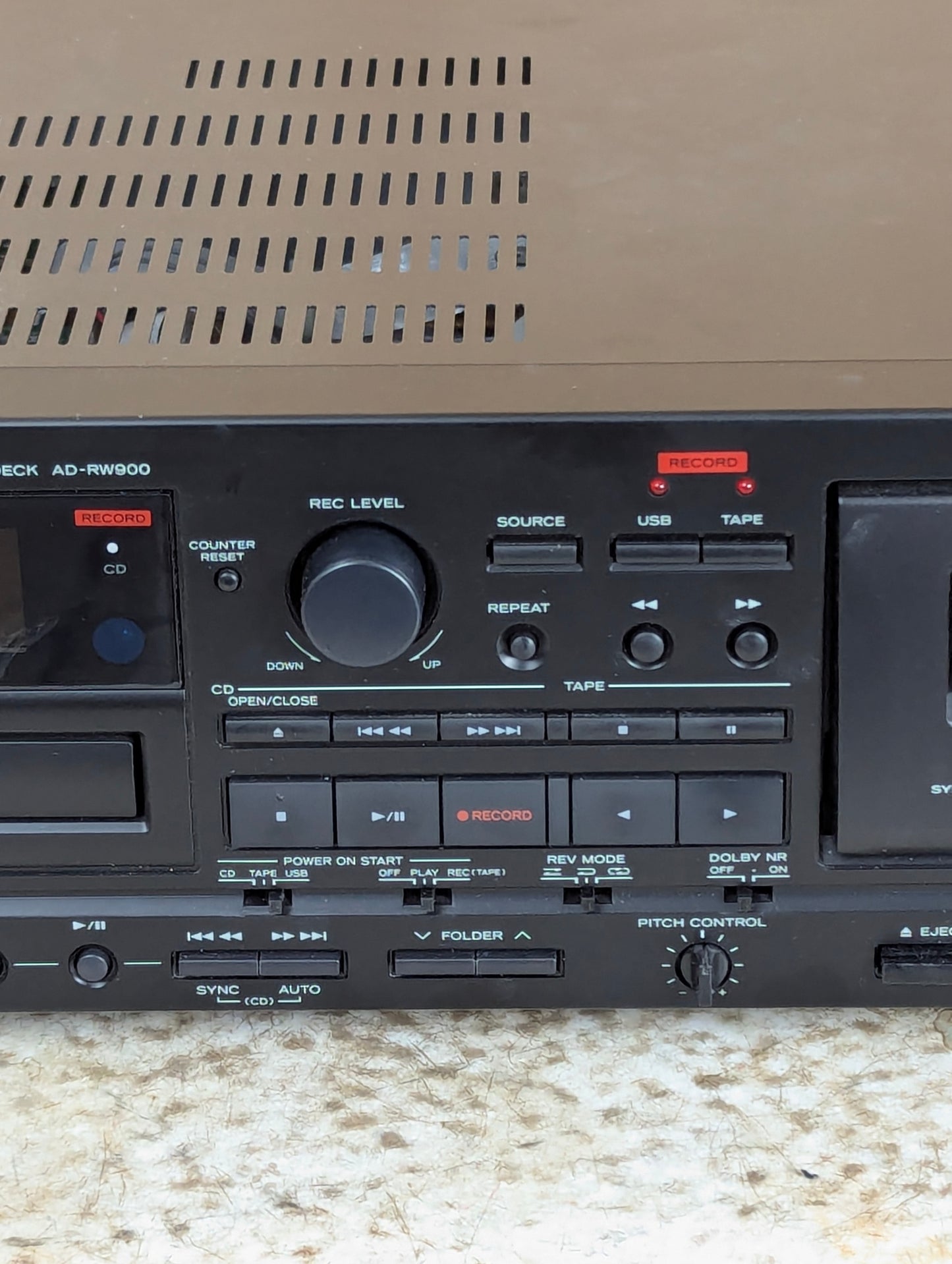Teac Model AD-RW900 CD Recorder & Reverse Cassette Deck