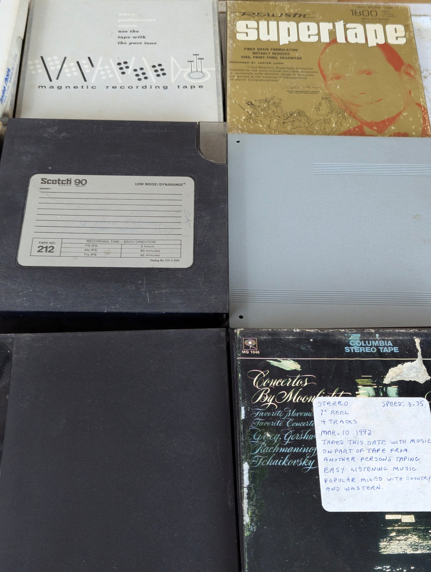 Used Reel-to-Reel Recording Tapes