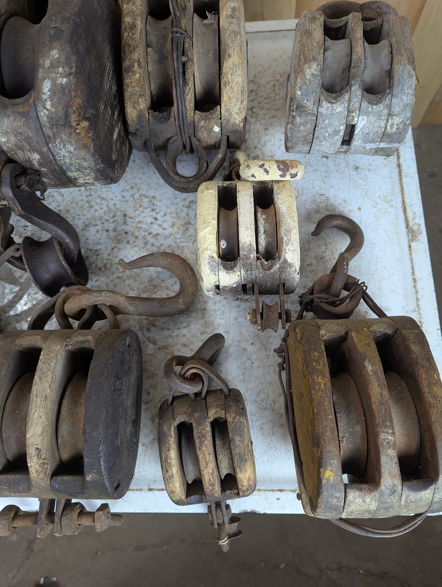 Vintage Double Pulleys