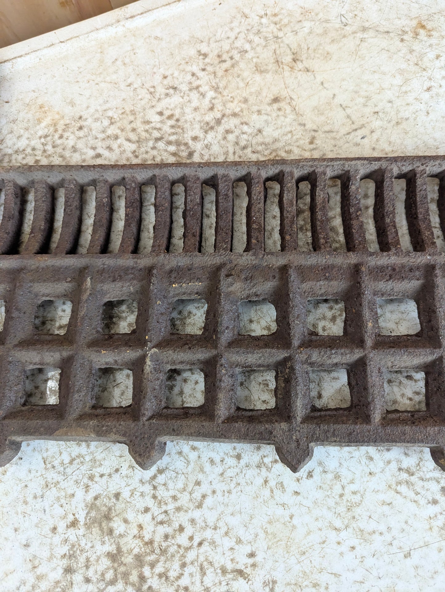 Vintage Cast Iron Fireplace Fret