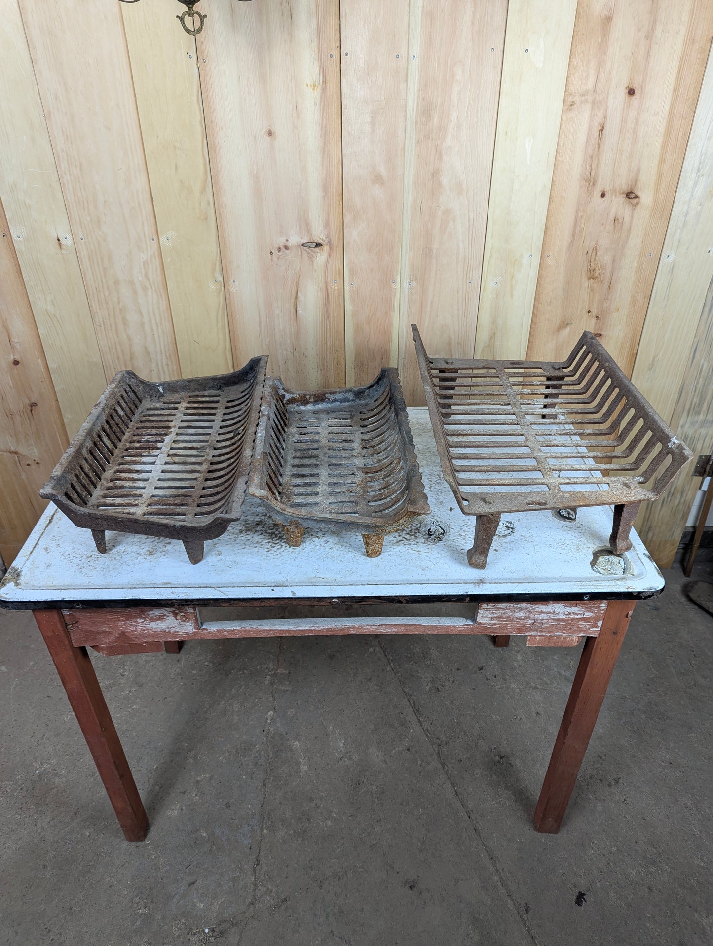 Vintage Cast Iron Fireplace Grates