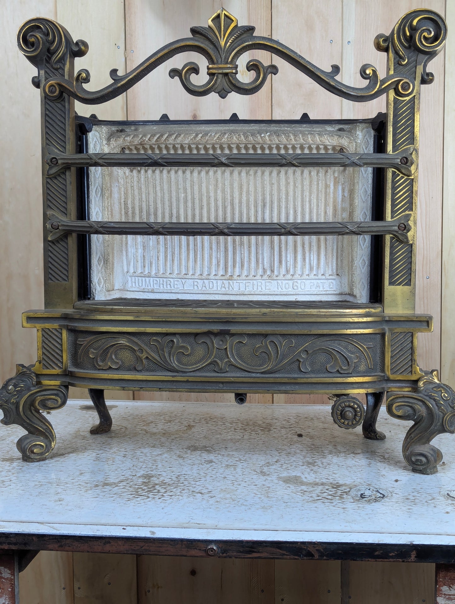 Antique Humphrey Radiantfire Model #60 Gas Fireplace