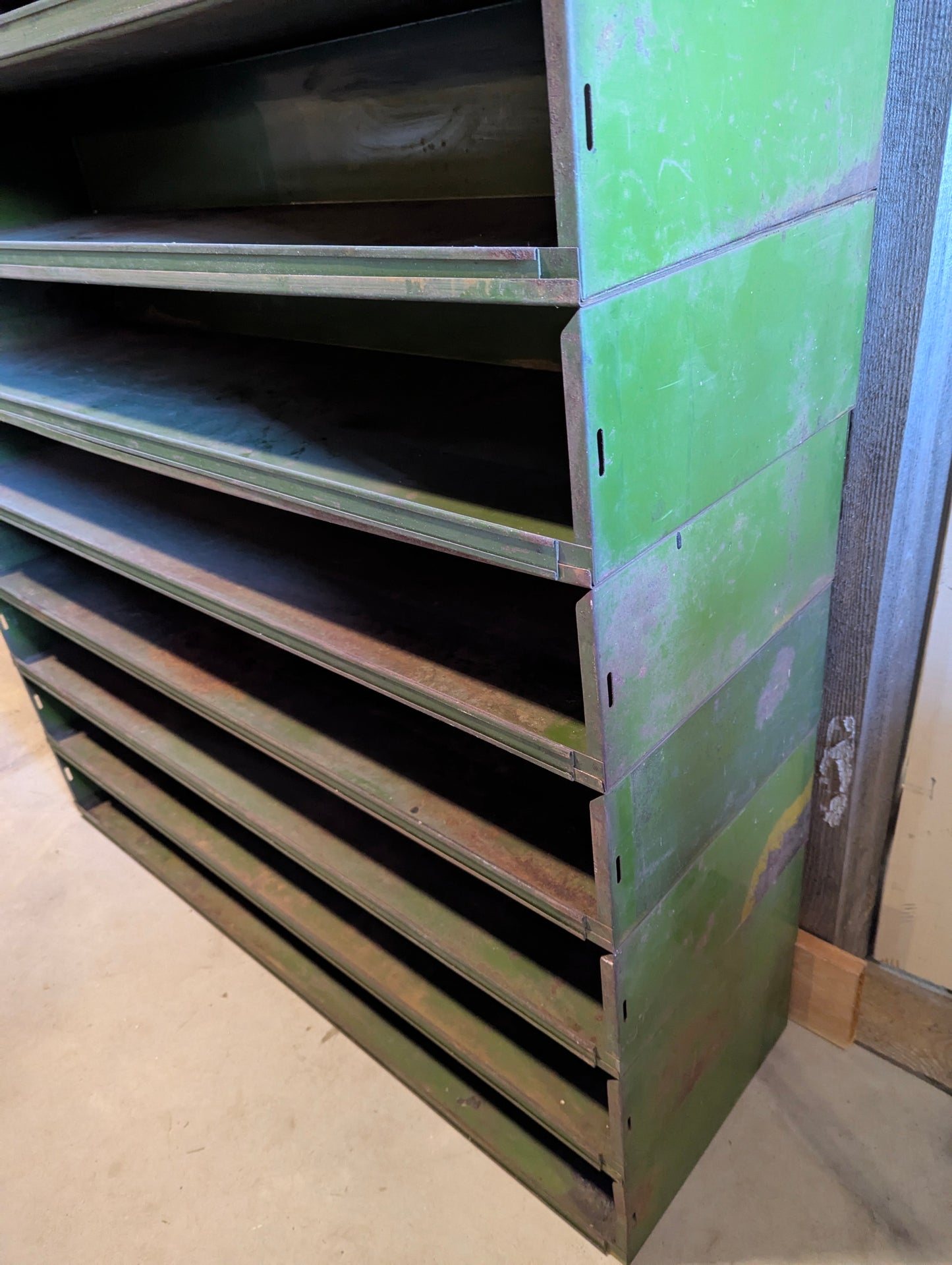 Vintage 11 Section Metal Cabinet