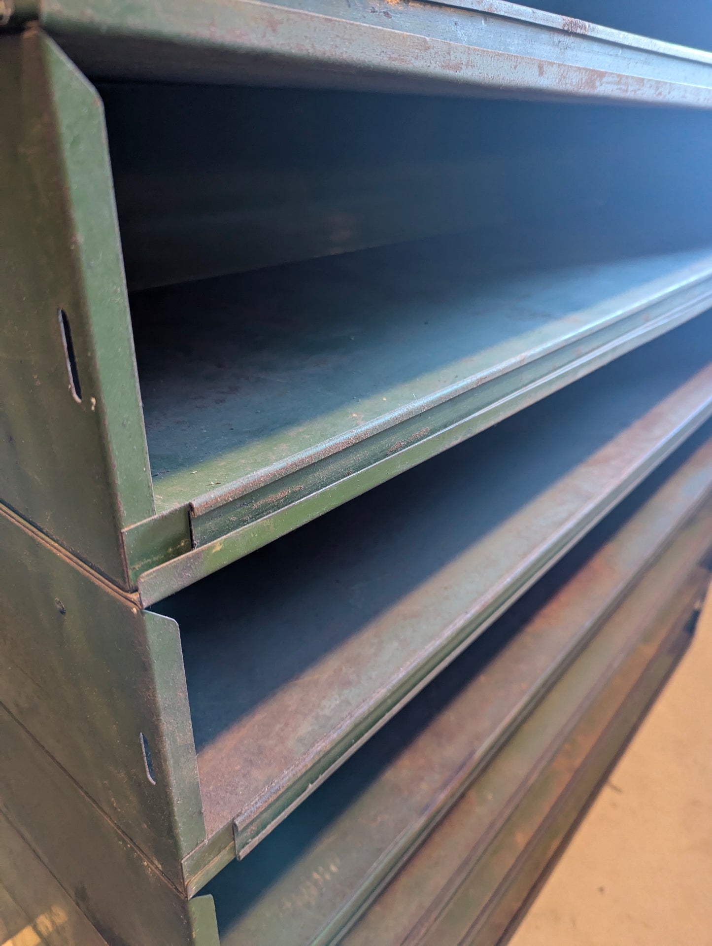 Vintage 11 Section Metal Cabinet