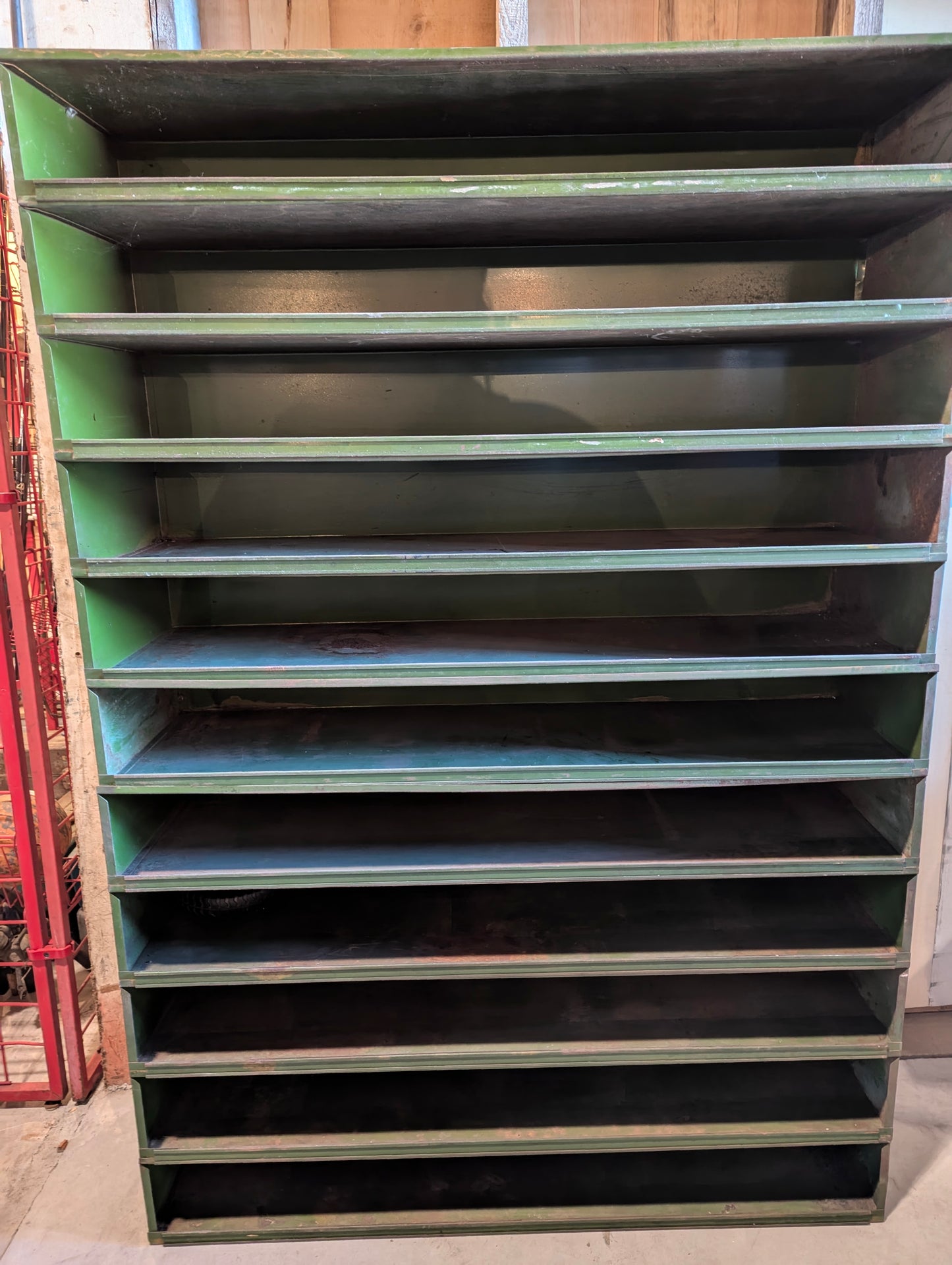 Vintage 11 Section Metal Cabinet