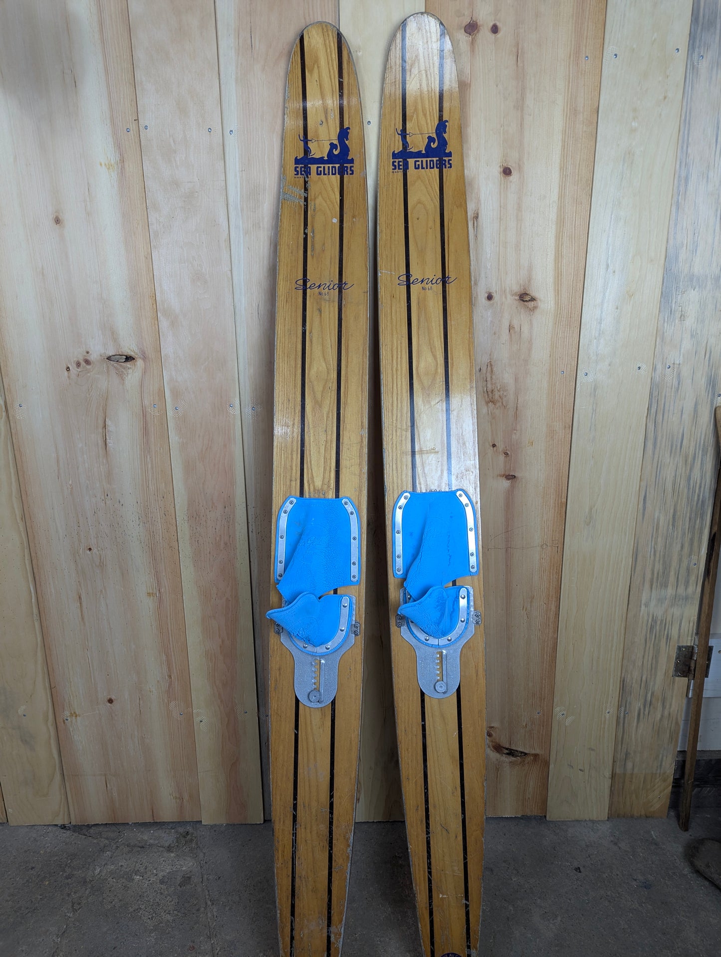 Vintage Sea Gliders Senior No.68 Wooden Water Skiis