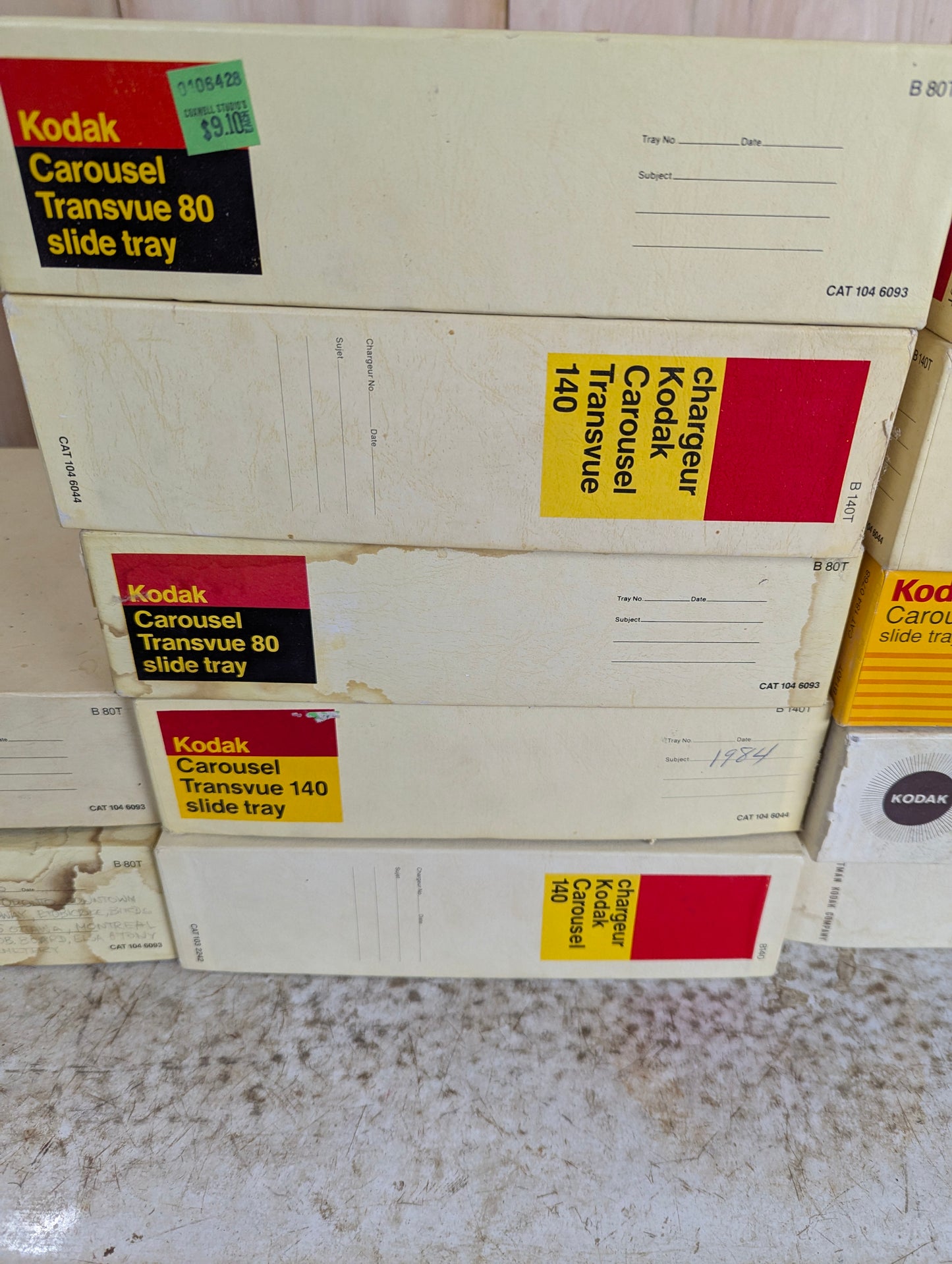 Vintage Empty Kodak Carousel Slide Trays