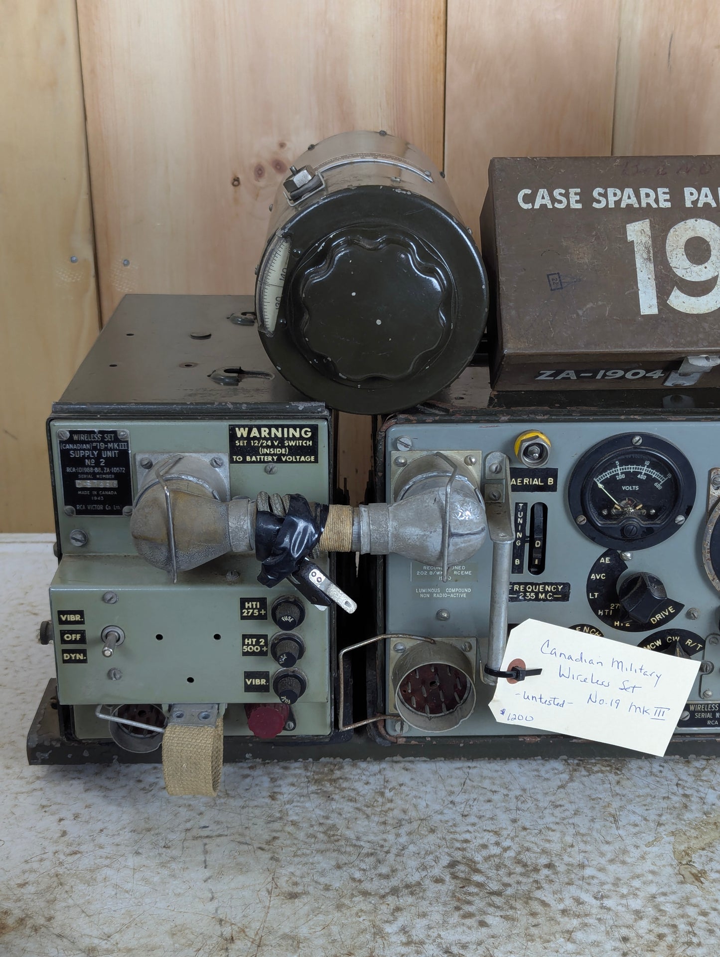 Canadian Military Wireless Set No 19 Mark III with Power Supply Unit and More!