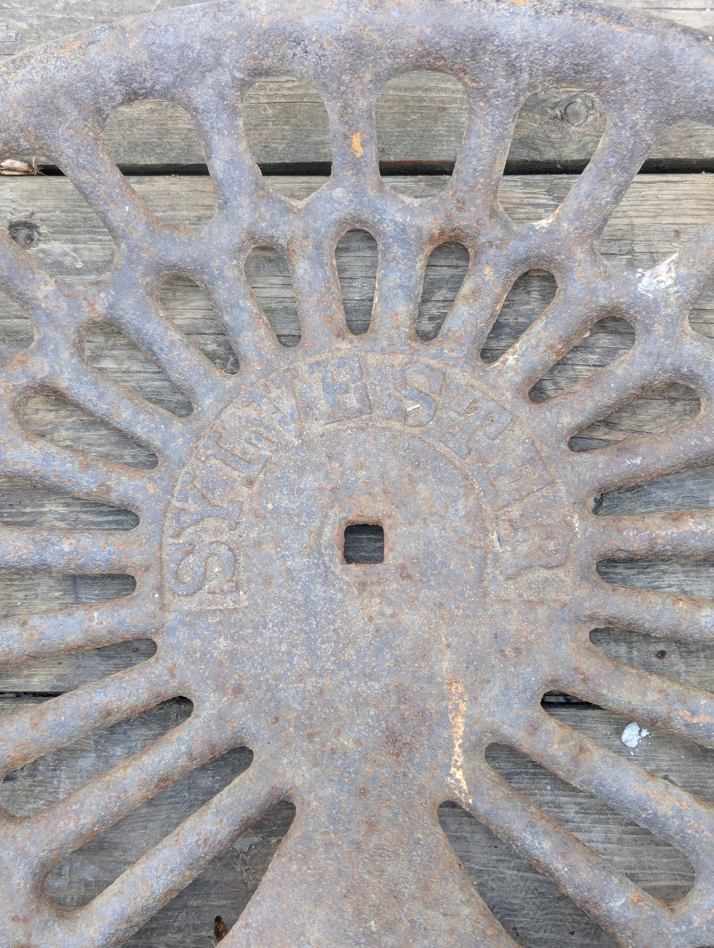 Antique Sylvester Cast Iron Tractor Seat
