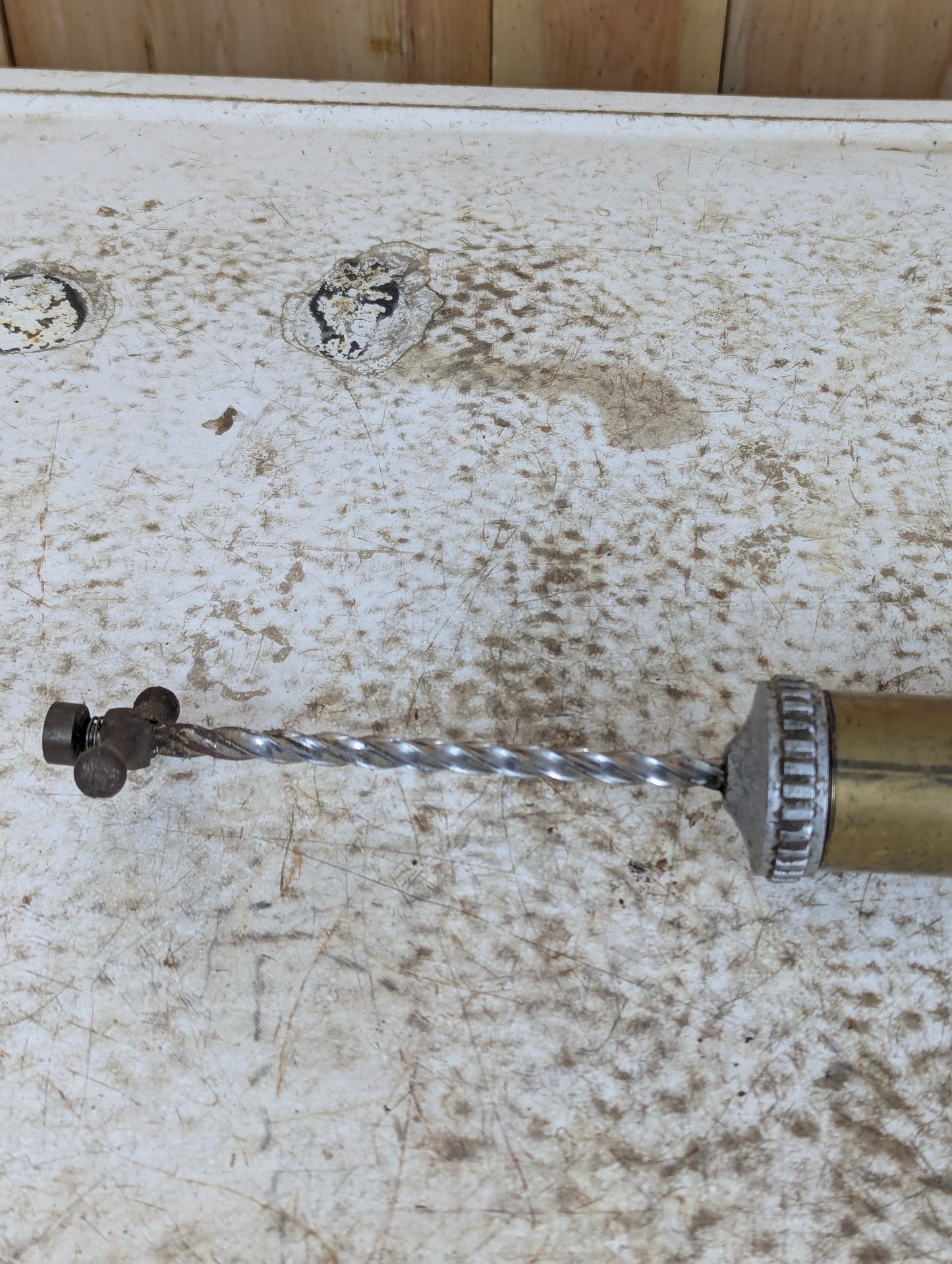 Antique Brass “Big Lightning” Screw Grease Gun