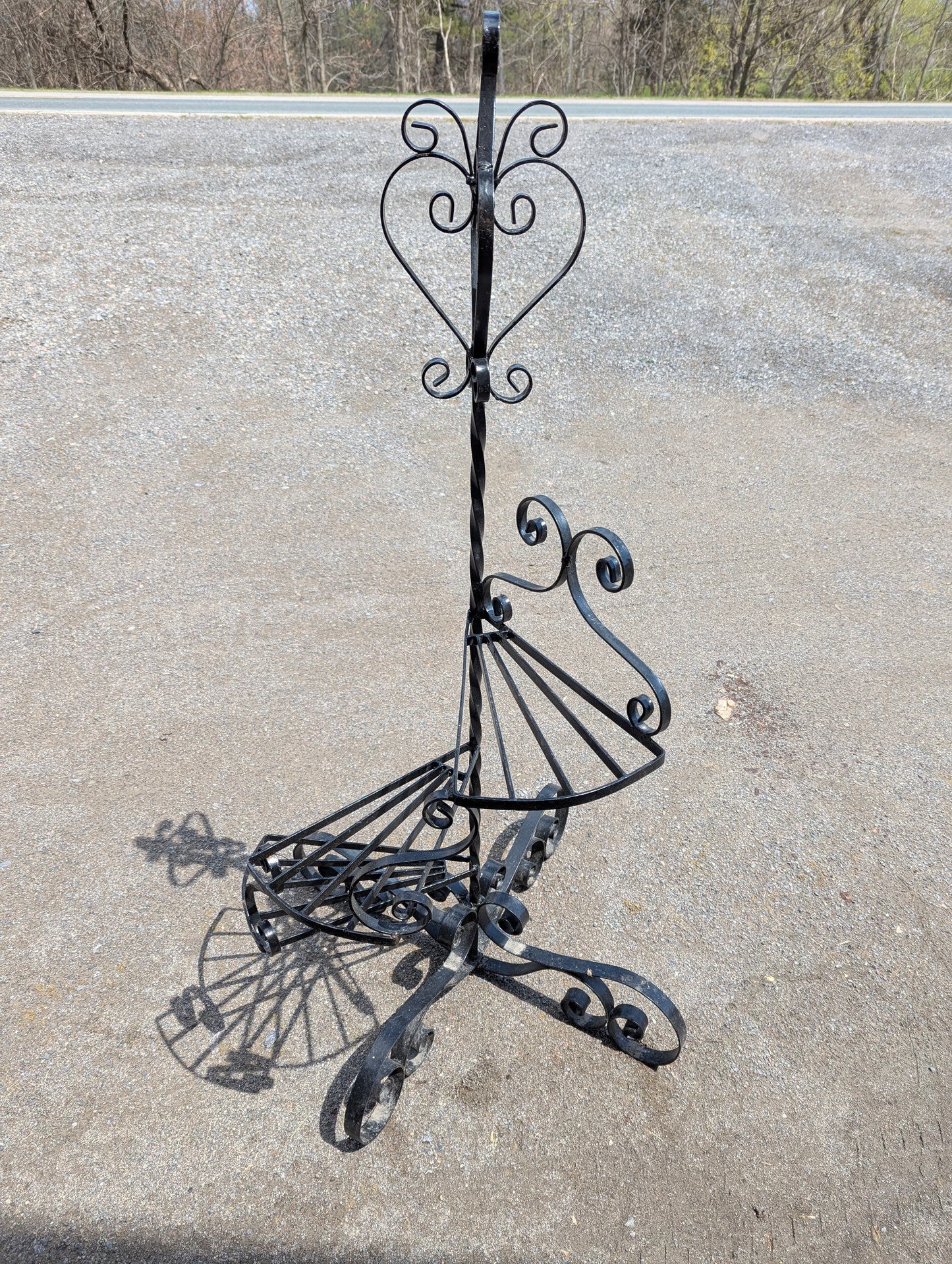 Black Wrought Iron Plant Stand