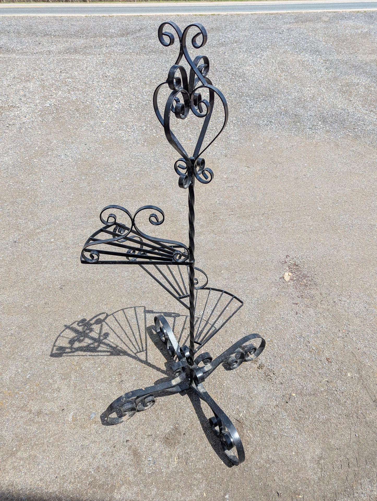 Black Wrought Iron Plant Stand